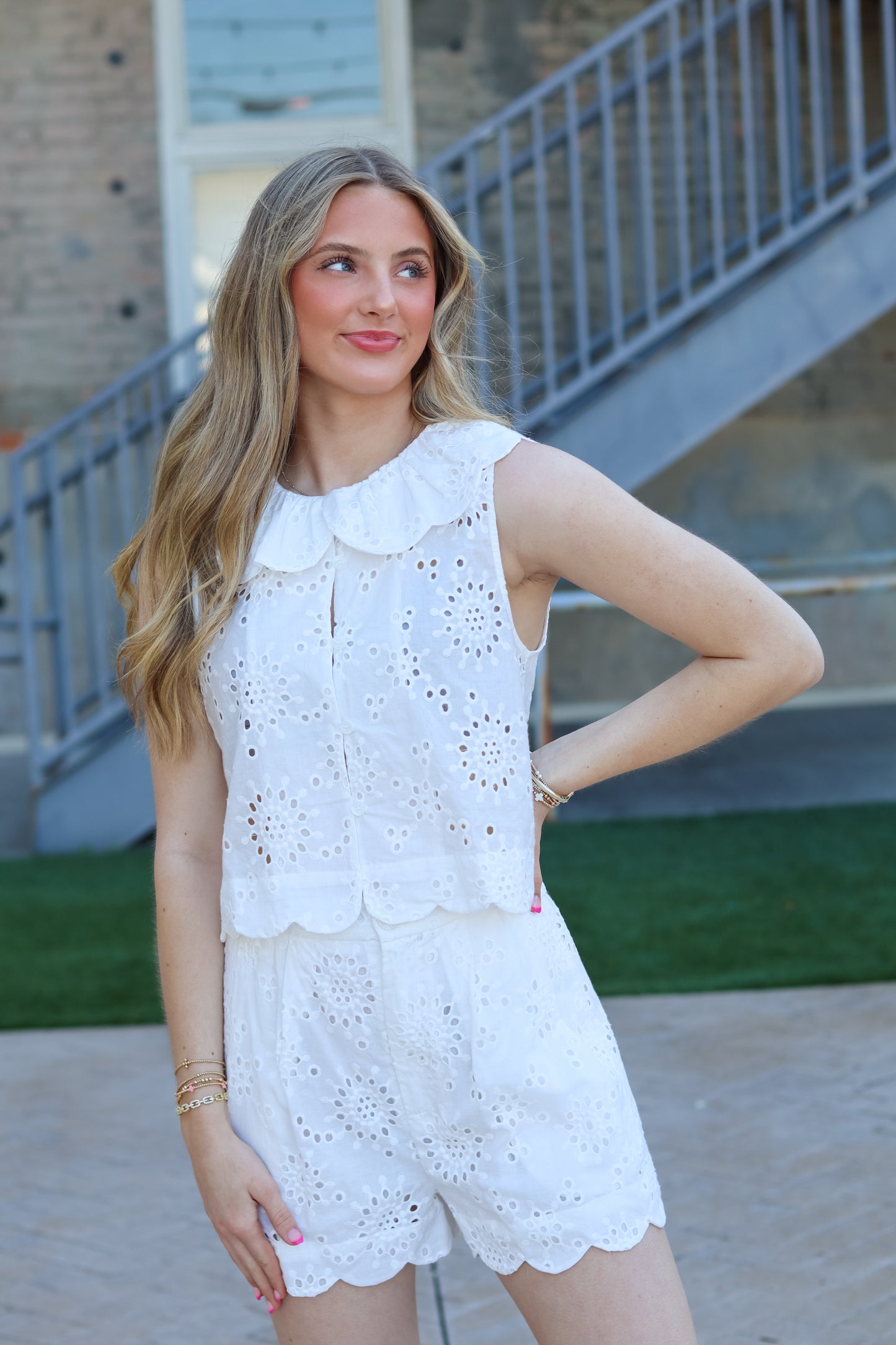 Swept Away Lace Short Set