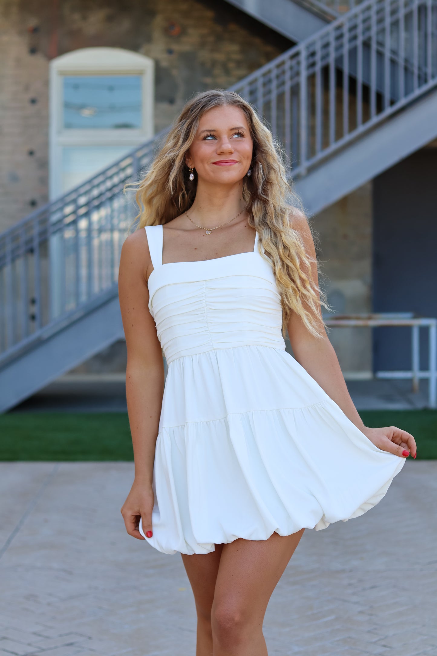 Sabrina Bubble Mini Dress
