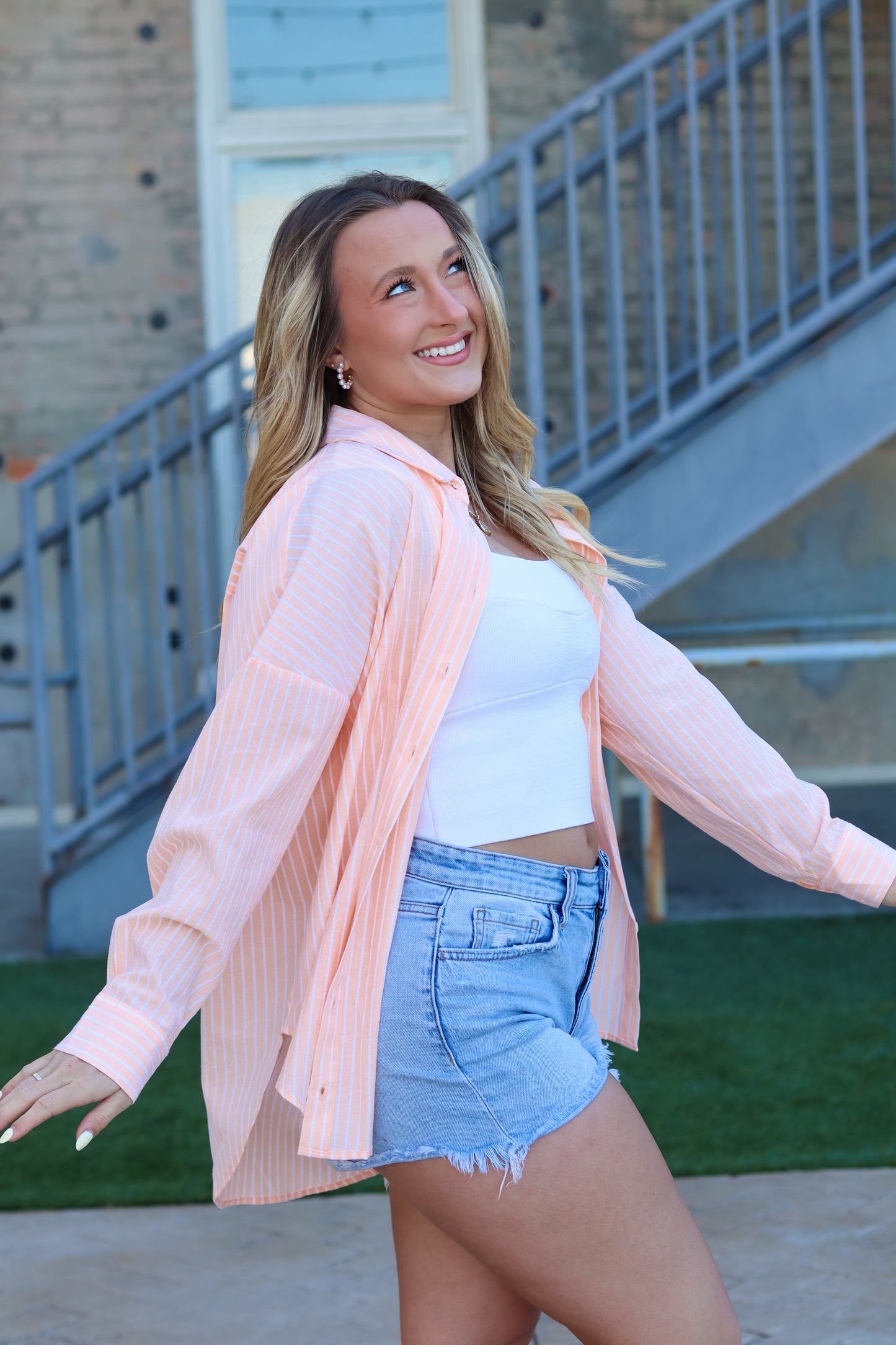 Sunset Sails Button Up