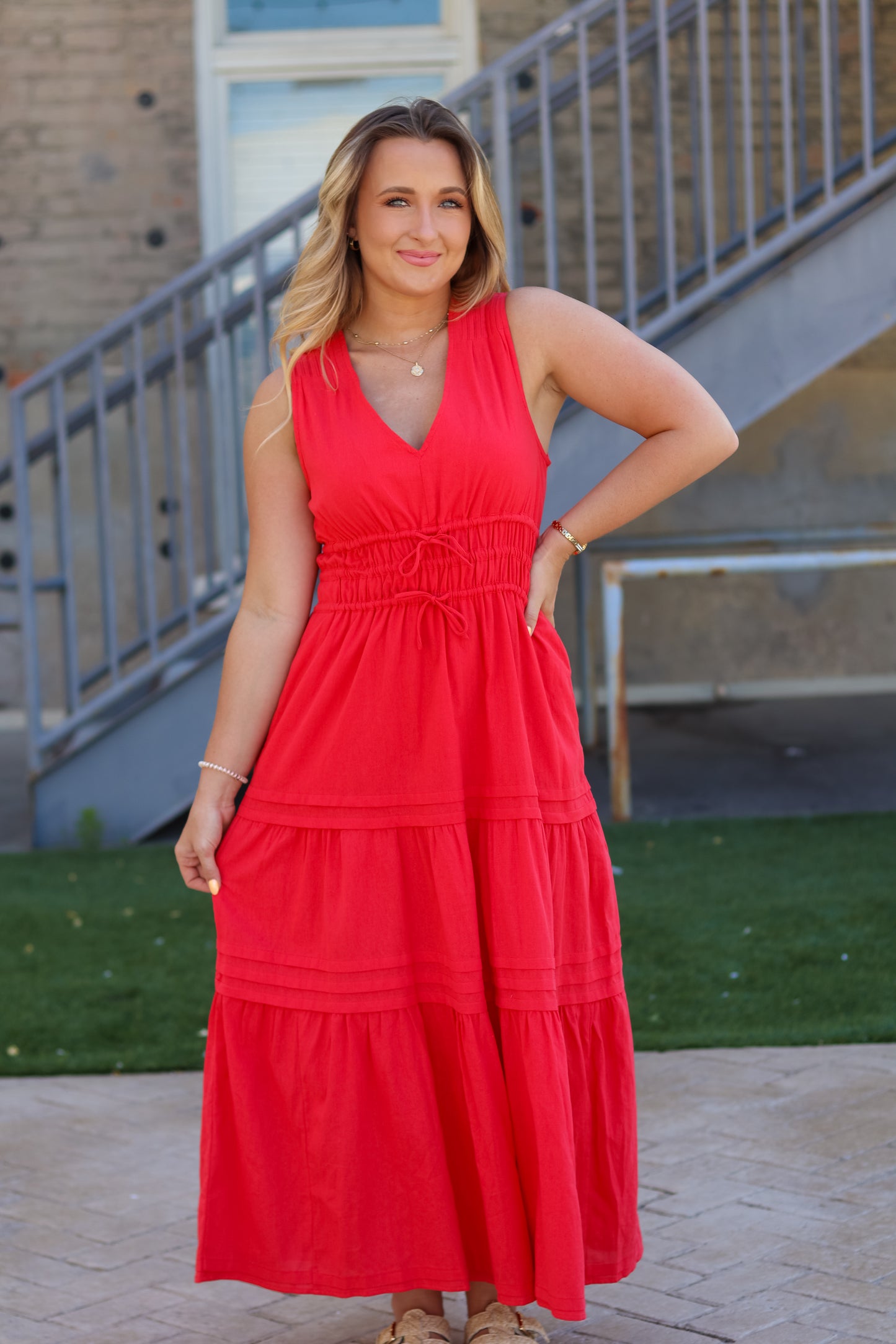 Piece of my Heart Dress - Red