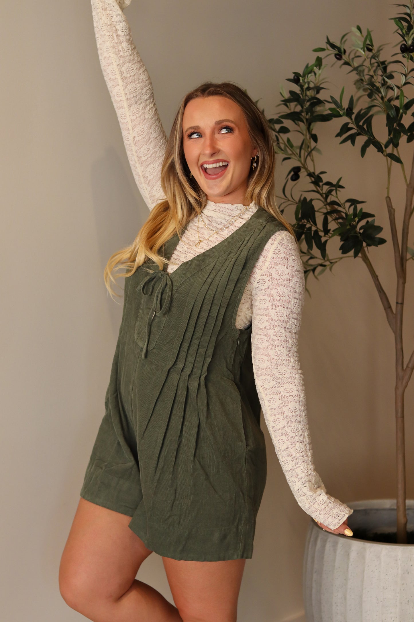 Bella Corduroy Romper