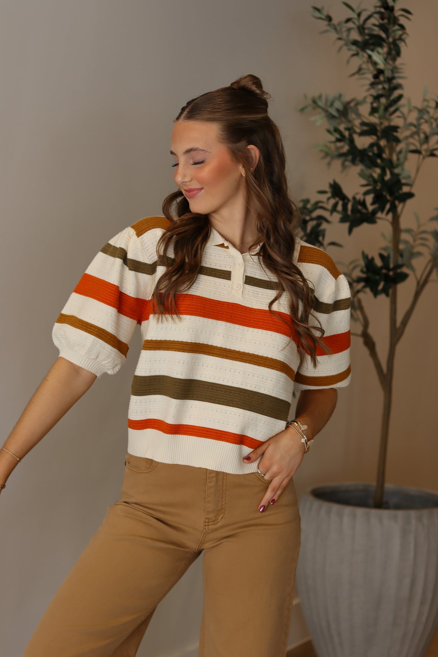 Fall Pointelle Sweater