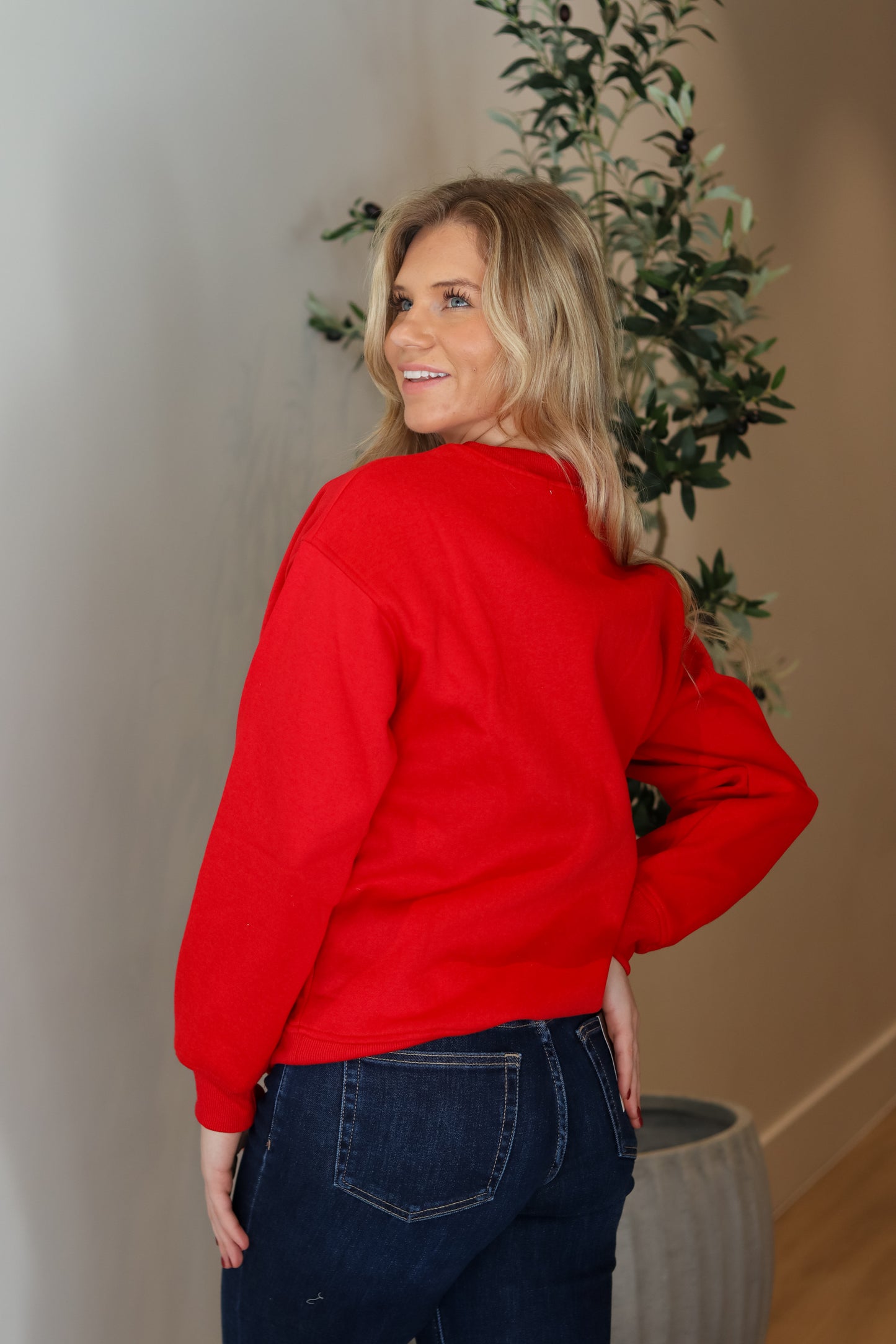 Christmas Spirit Embroidered Crewneck