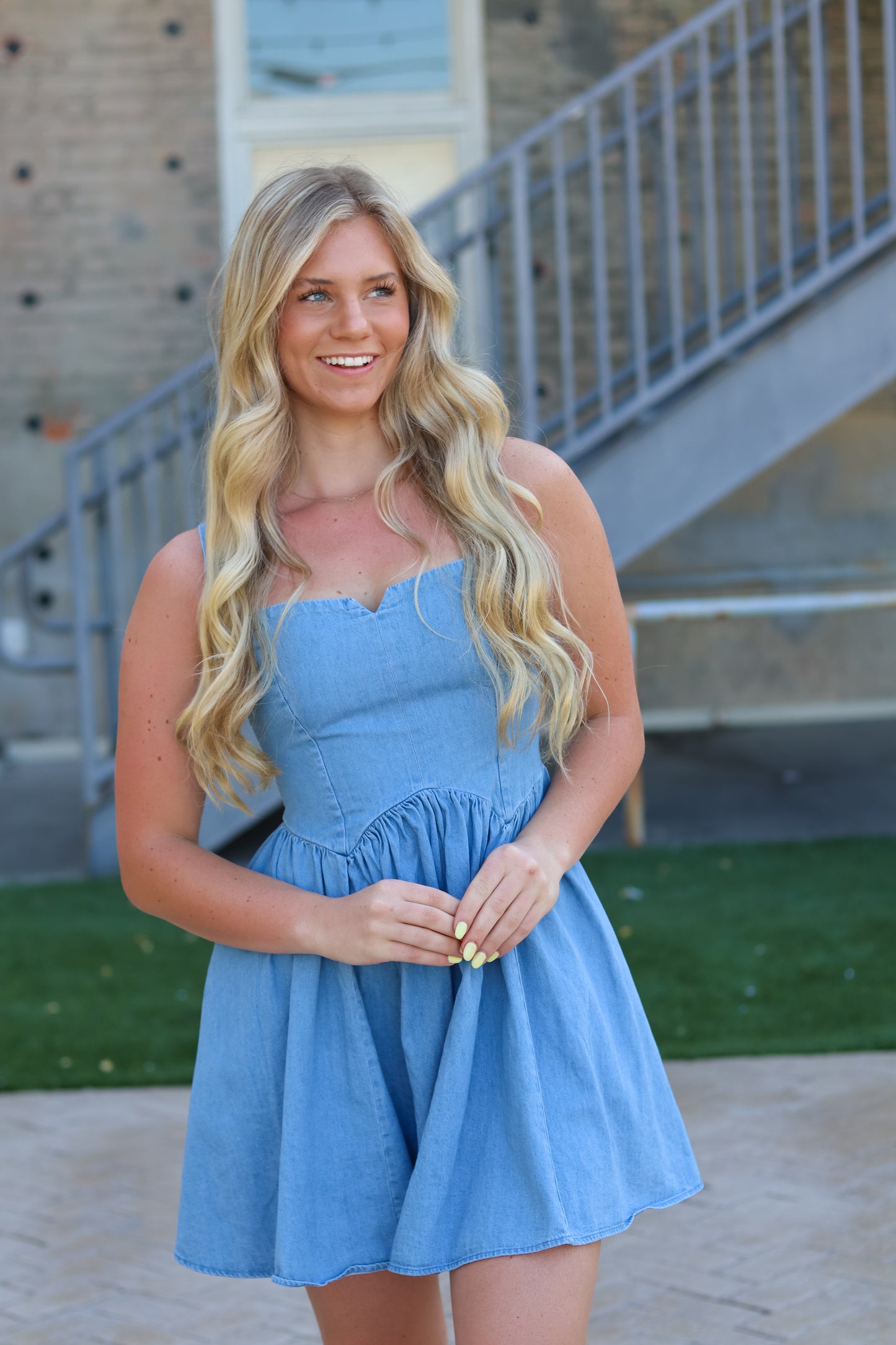 Becca Denim Mini Dress