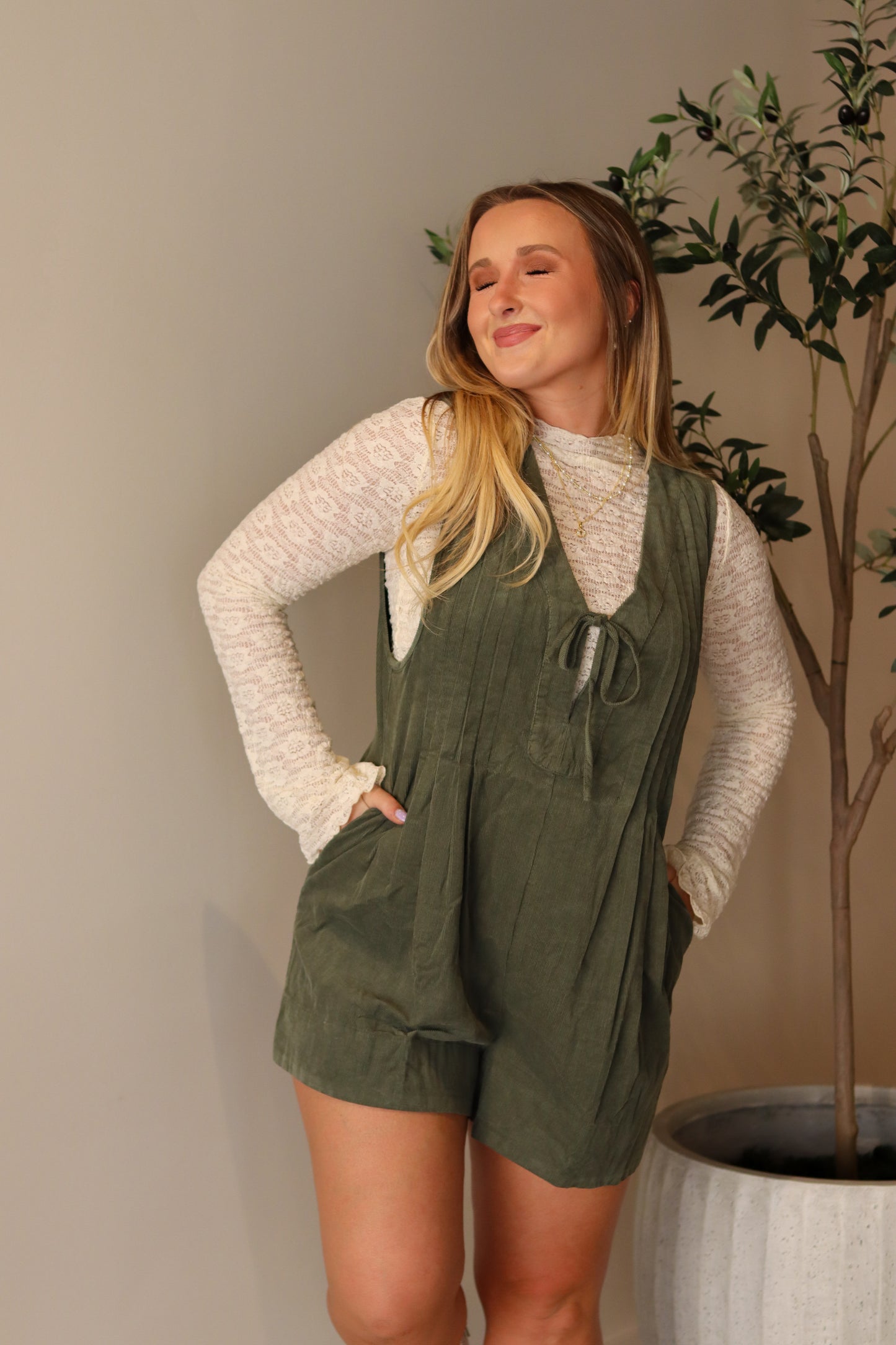 Bella Corduroy Romper