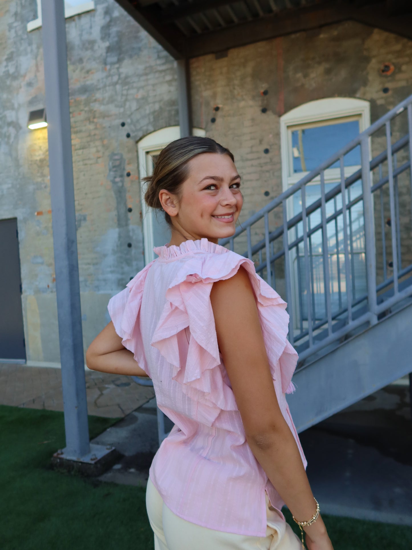 Zinna Ruffle Blouse