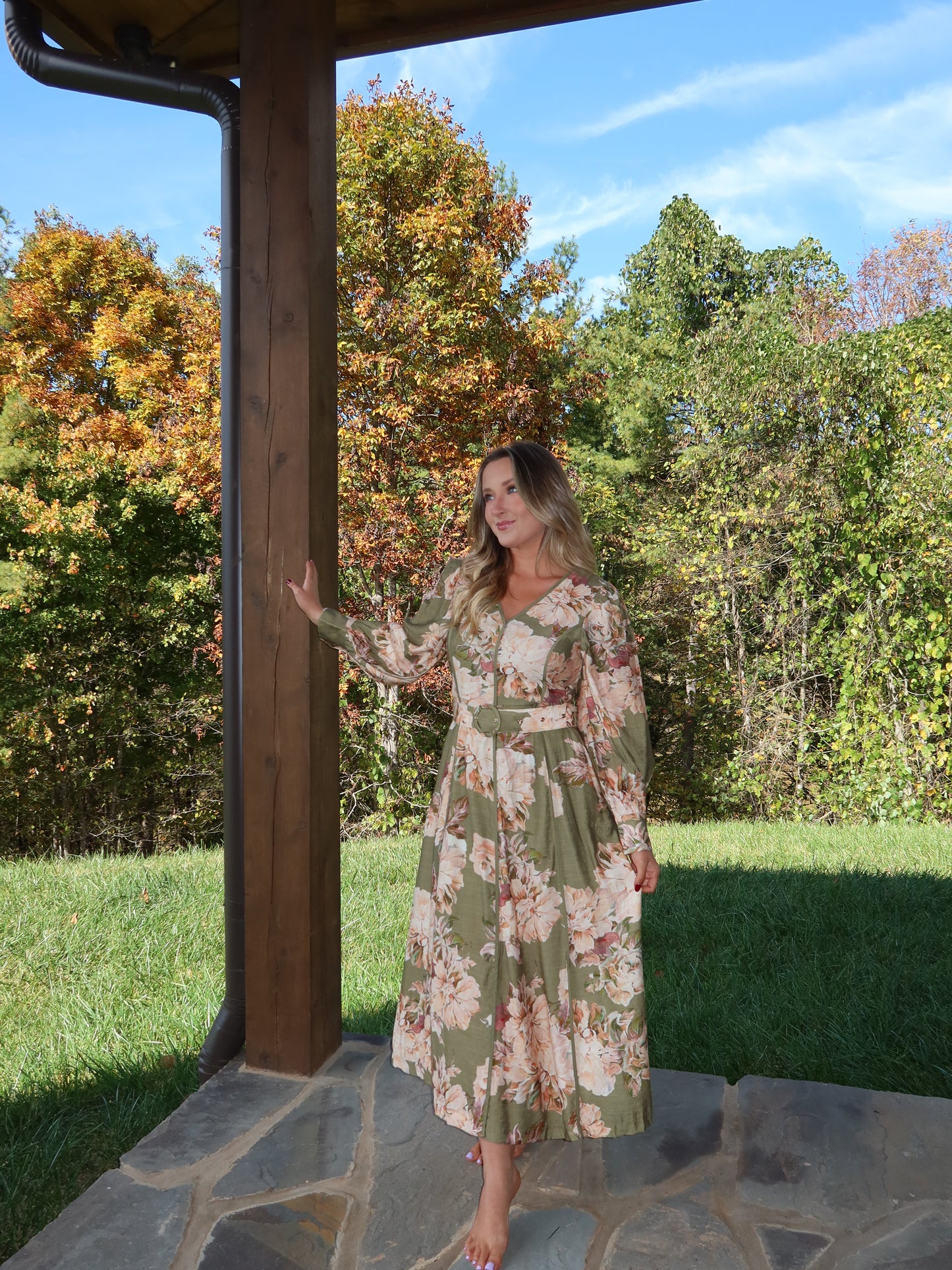 Josey Floral Midi Dress