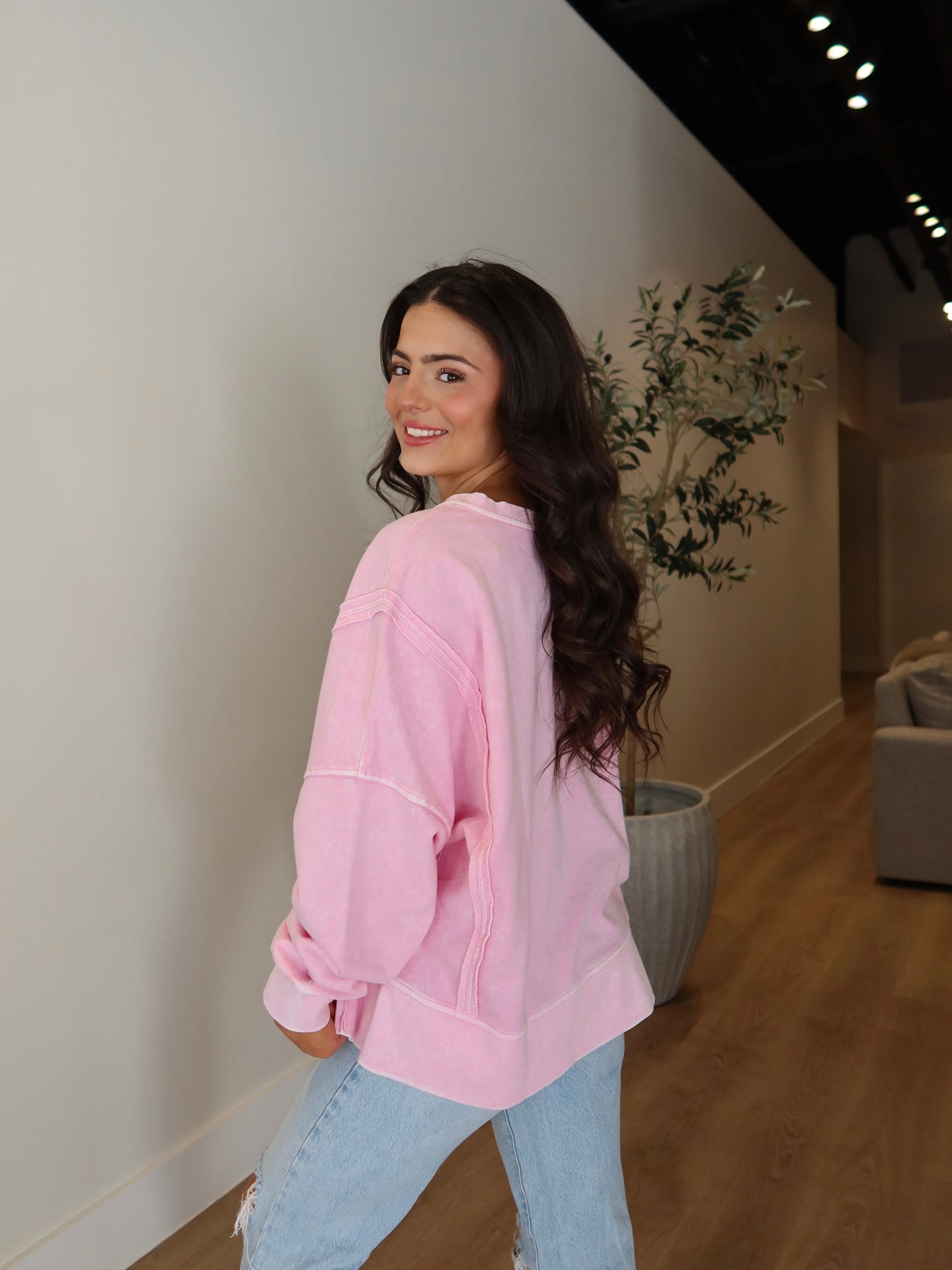 Daisy Long Sleeve - Light Pink