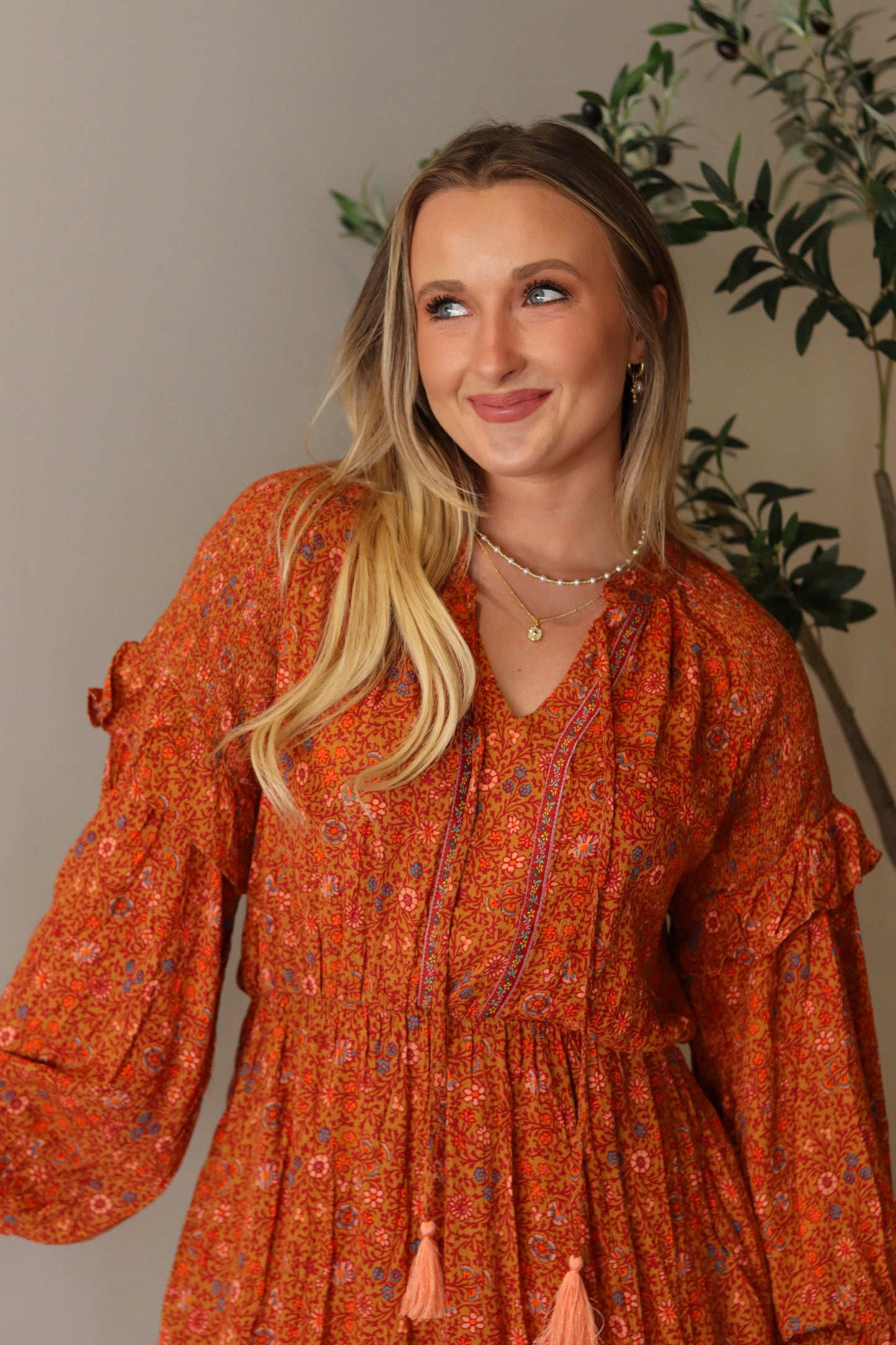 Woodstock Gauze Midi Dress