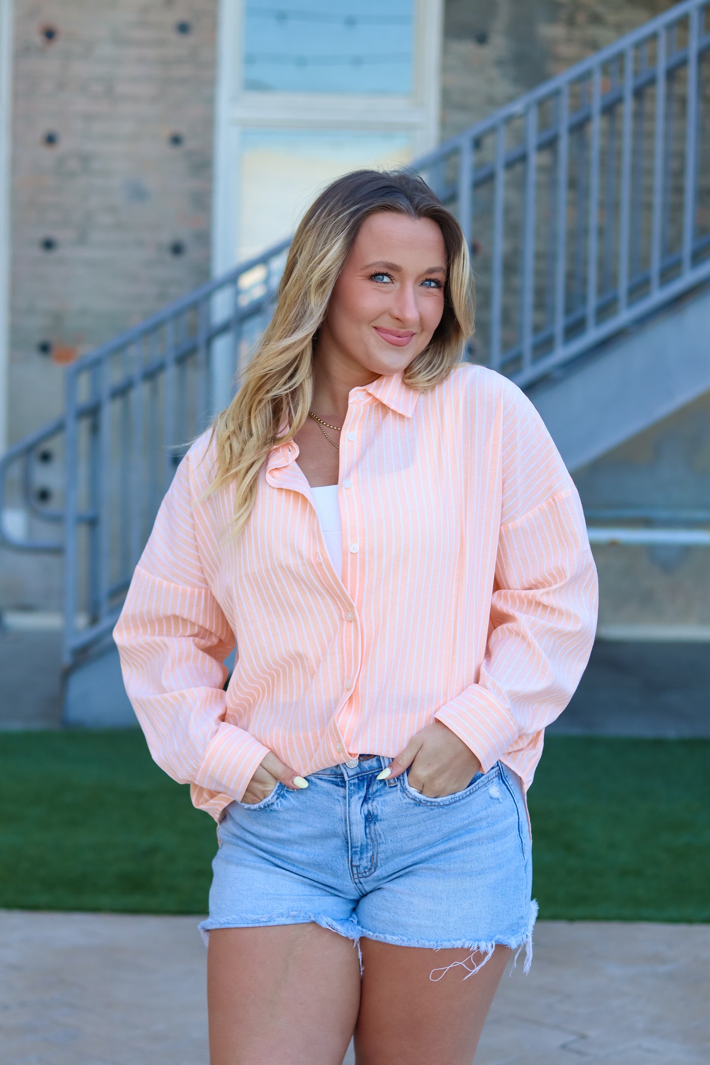 Sunset Sails Button Up