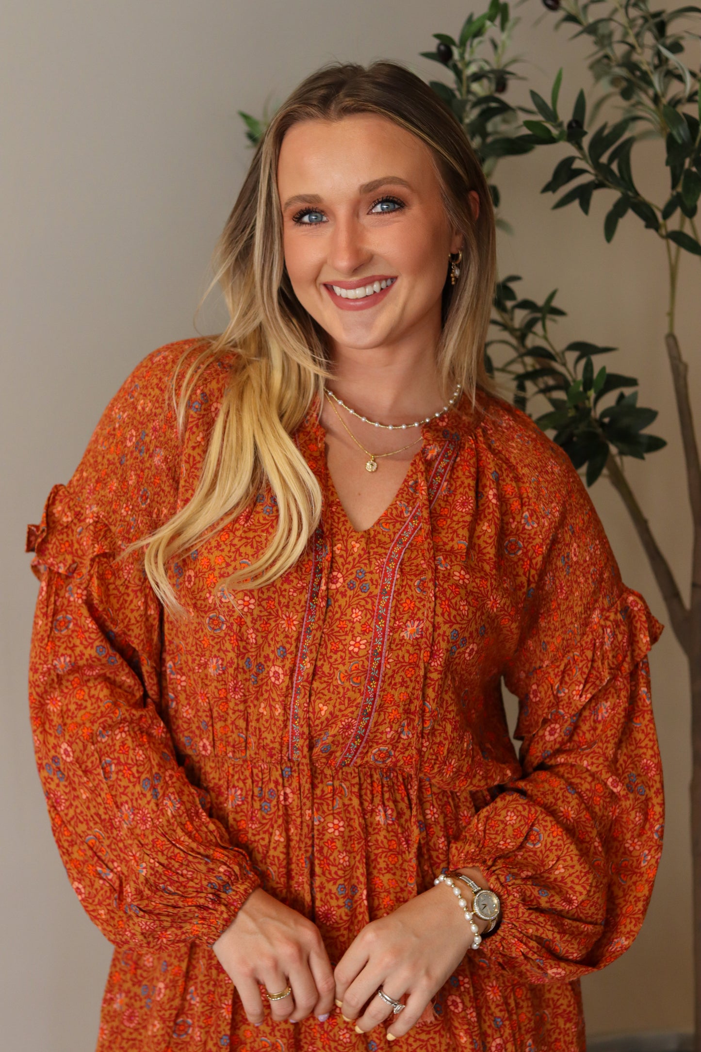 Woodstock Gauze Midi Dress