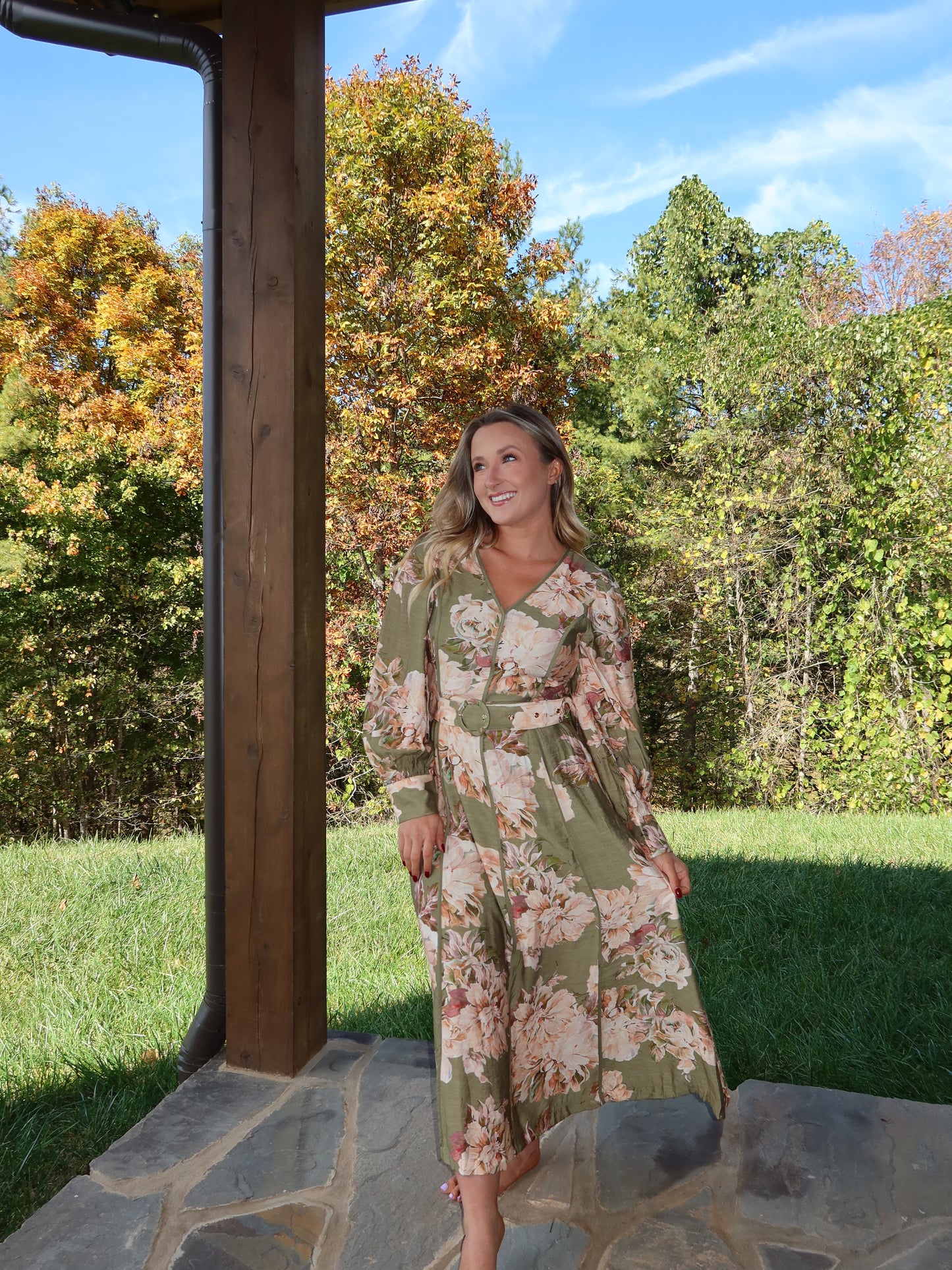 Josey Floral Midi Dress