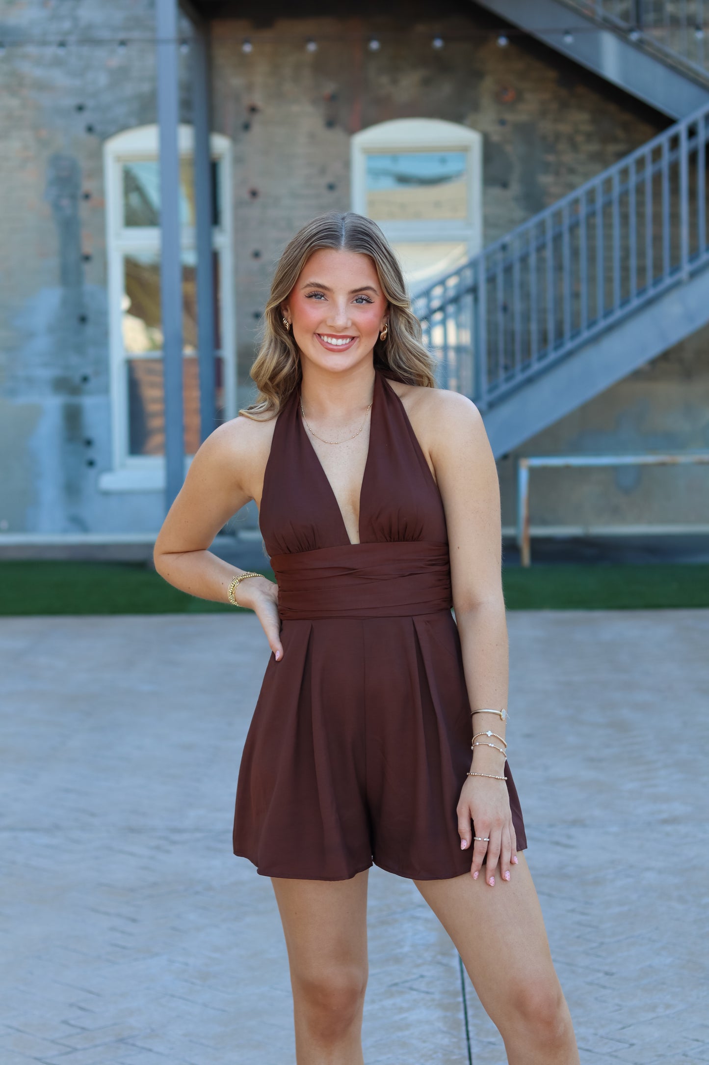 Alaya Romper - Chocolate