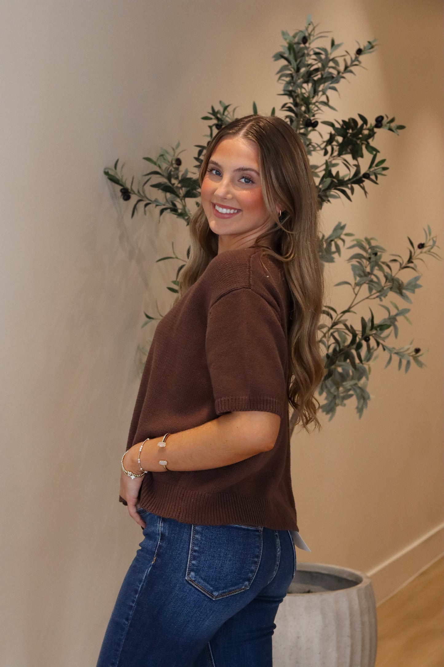Teddy Short Sleeve Cardigan