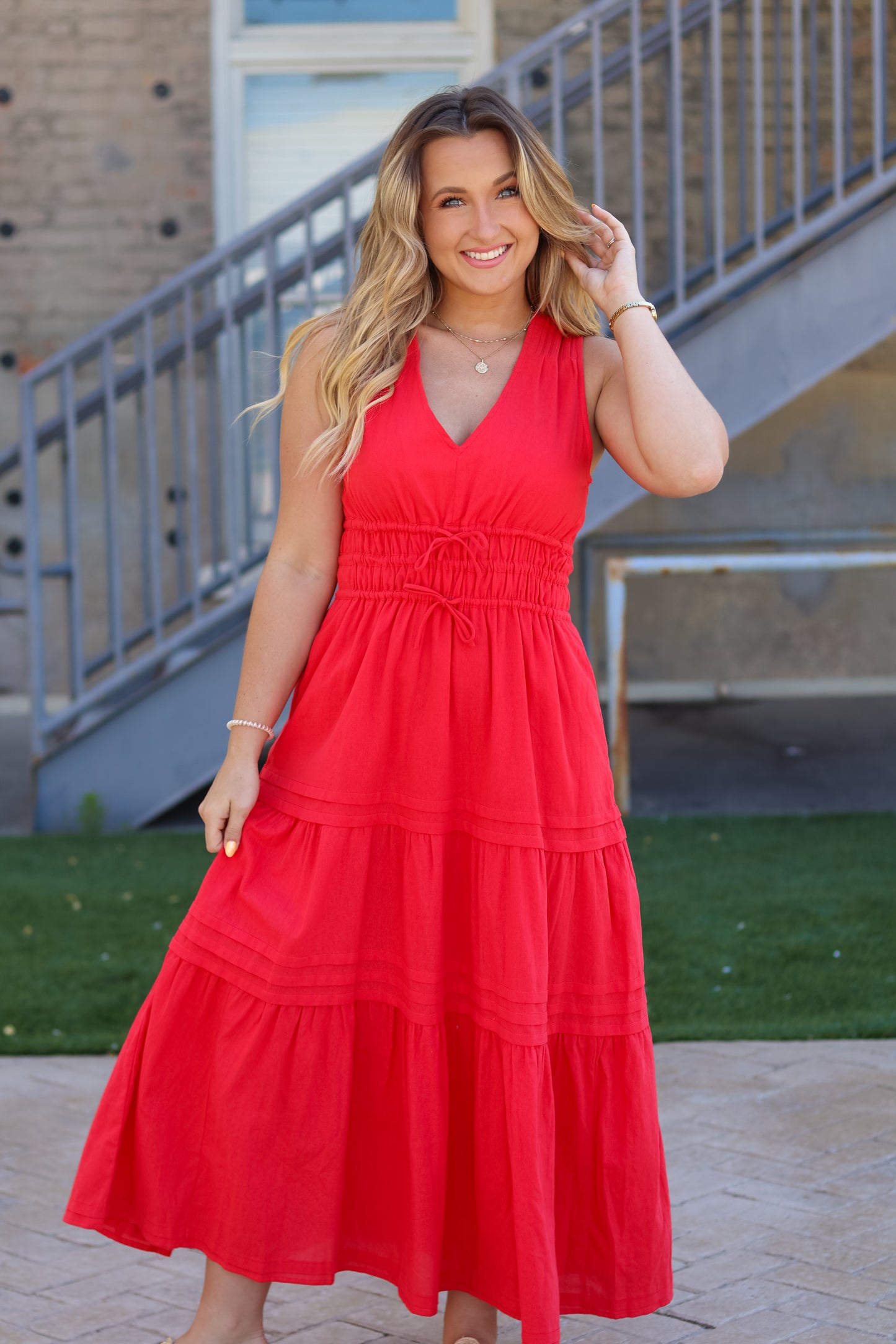 Piece of my Heart Dress - Red