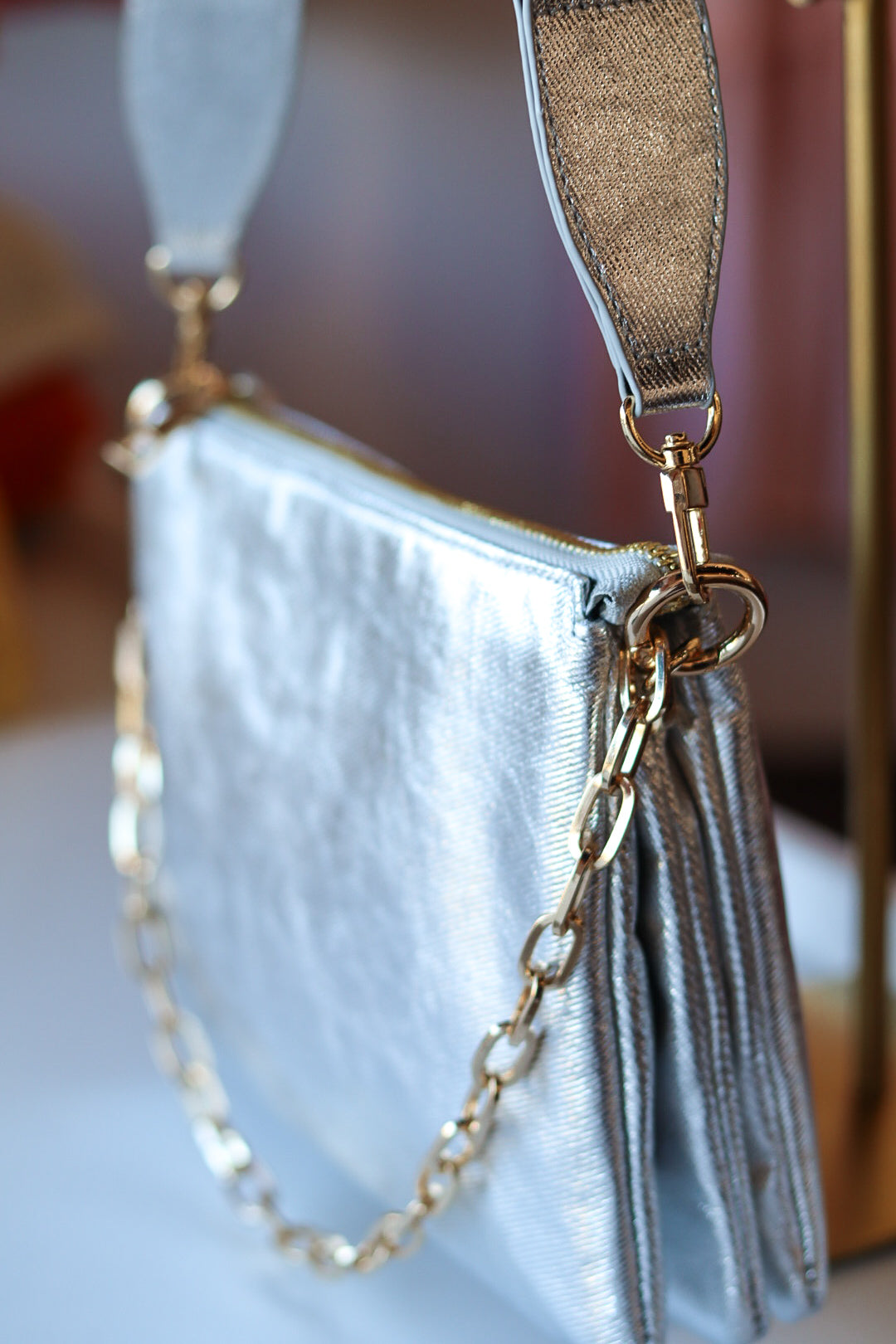 BC Metallic Crossbody Bag