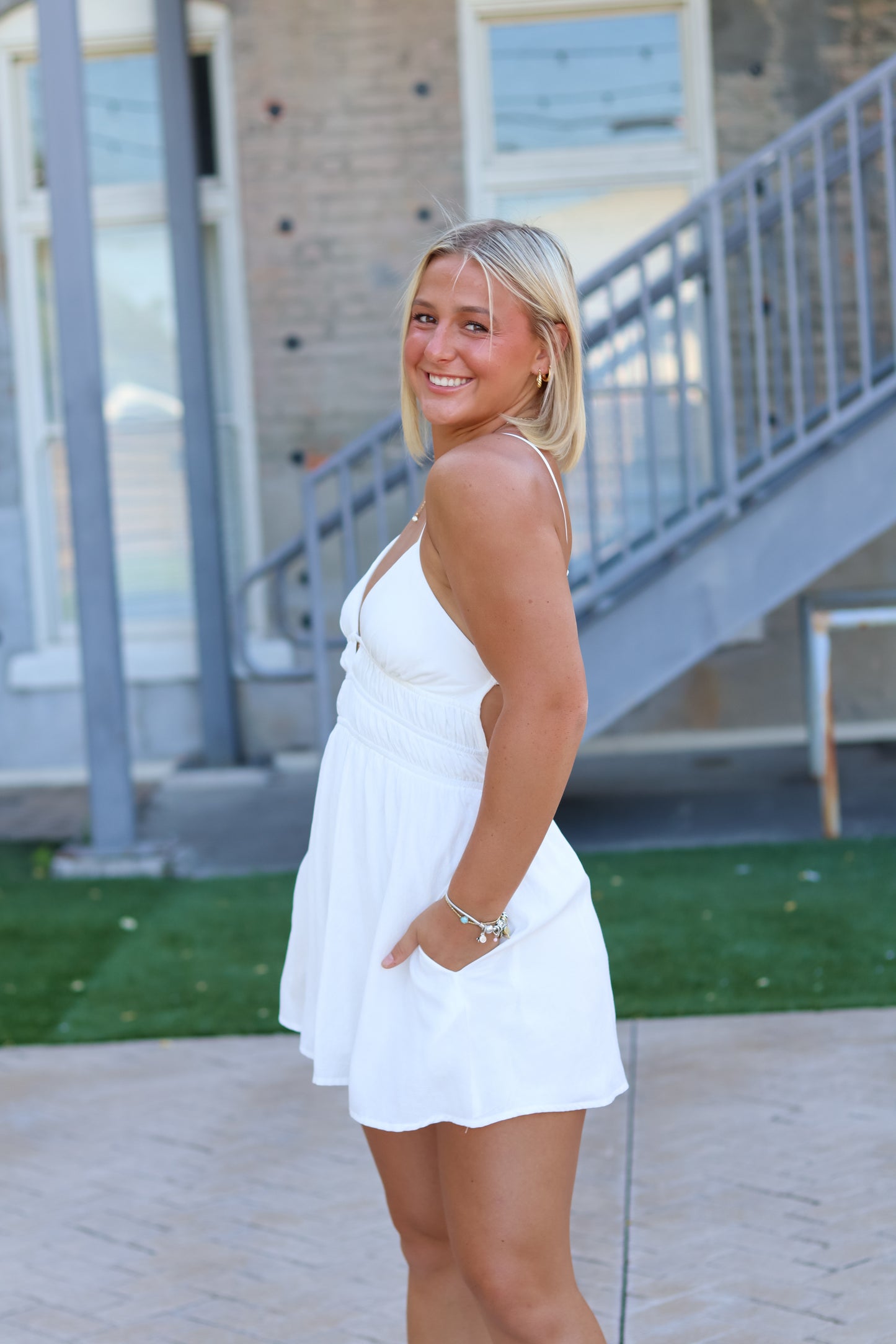 Vivi Romper - White