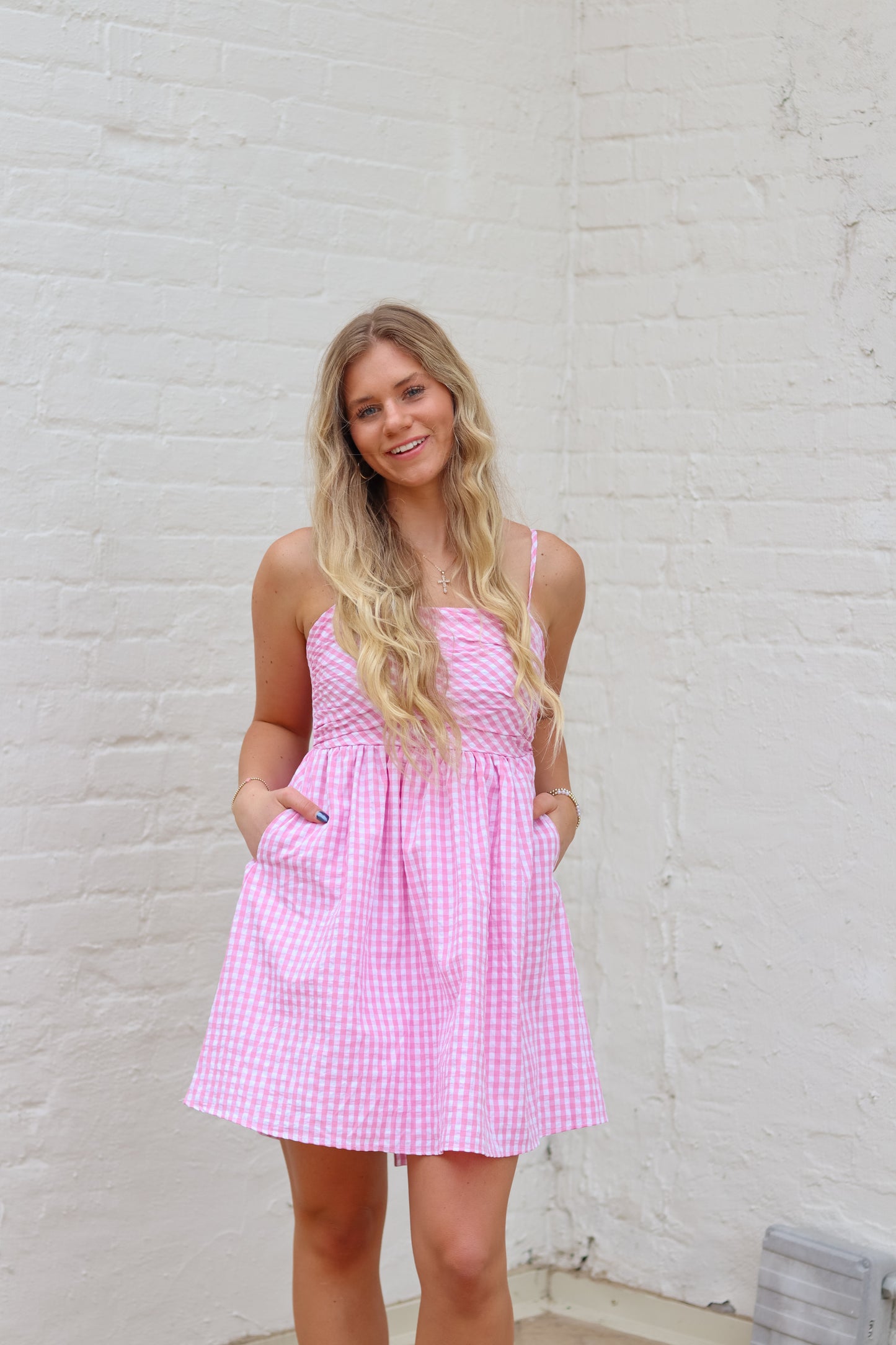Gracie Gingham Mini Dress