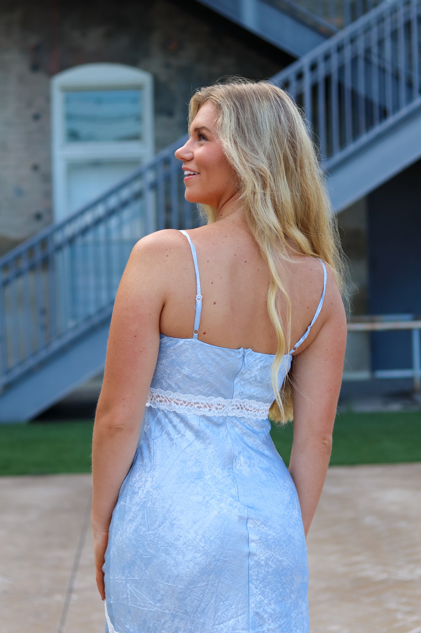 Emery Metallic Midi Dress