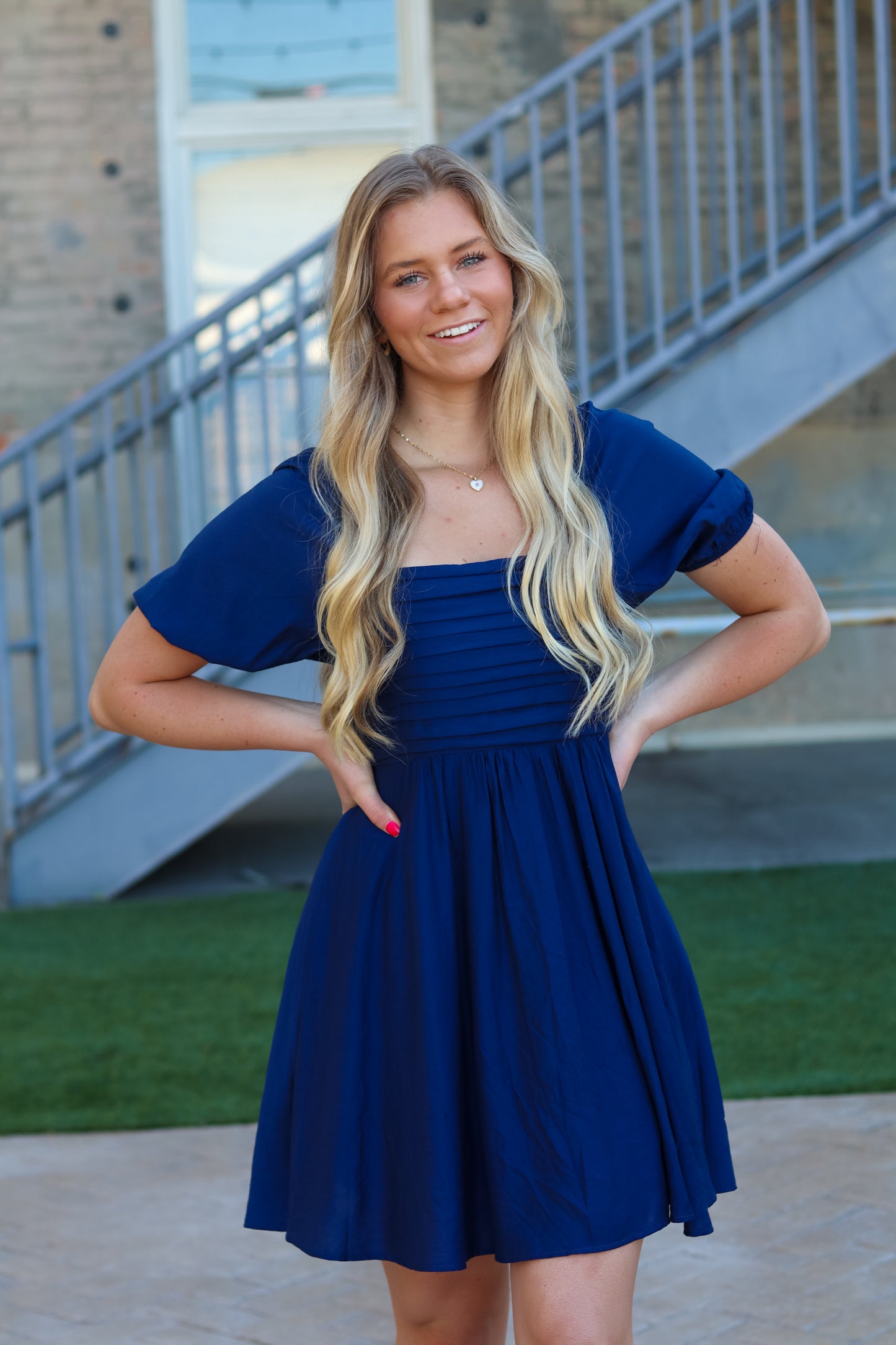 Kyria Puff Sleeve Mini Dress