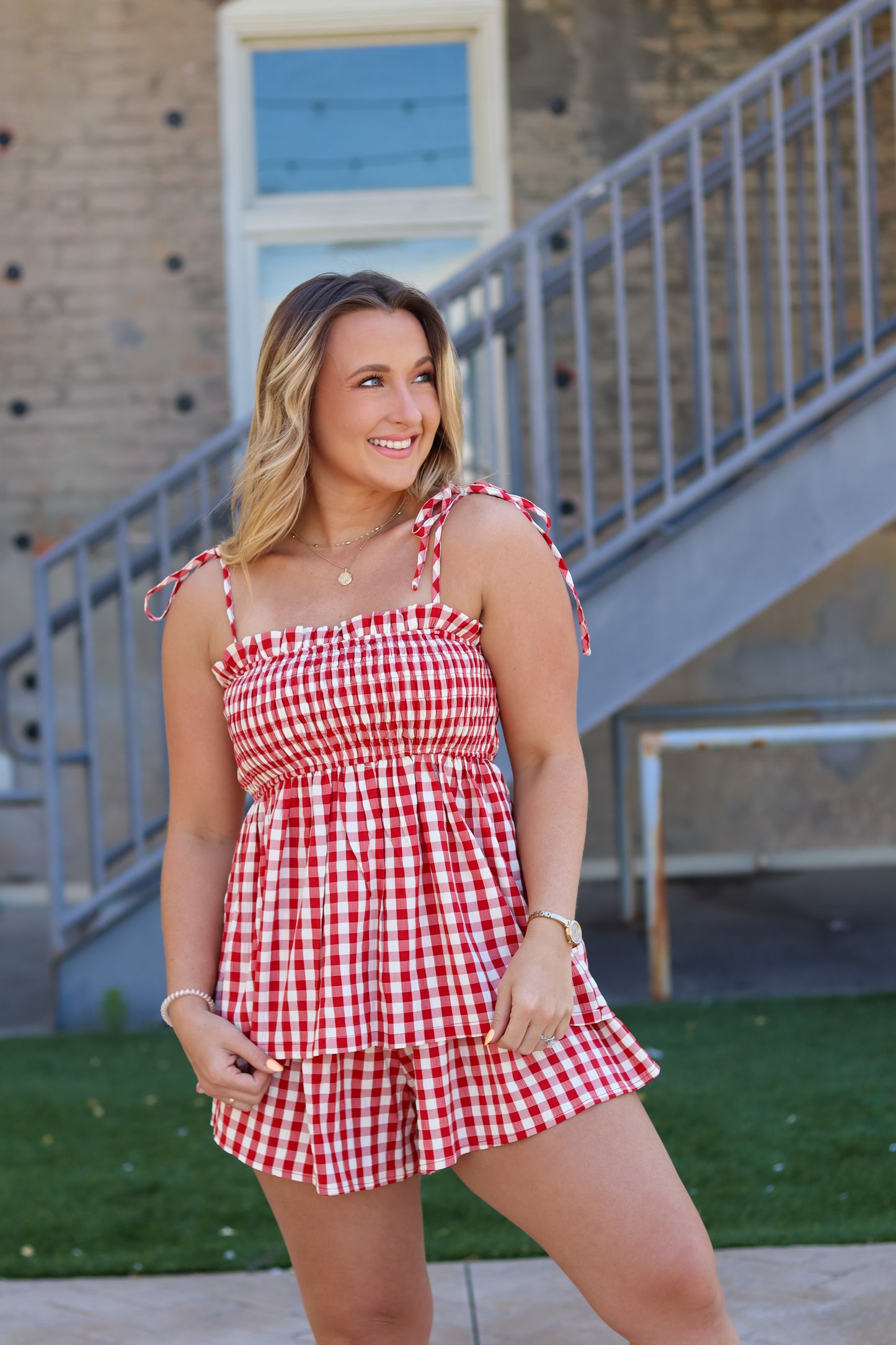 Lanie Gingham Set