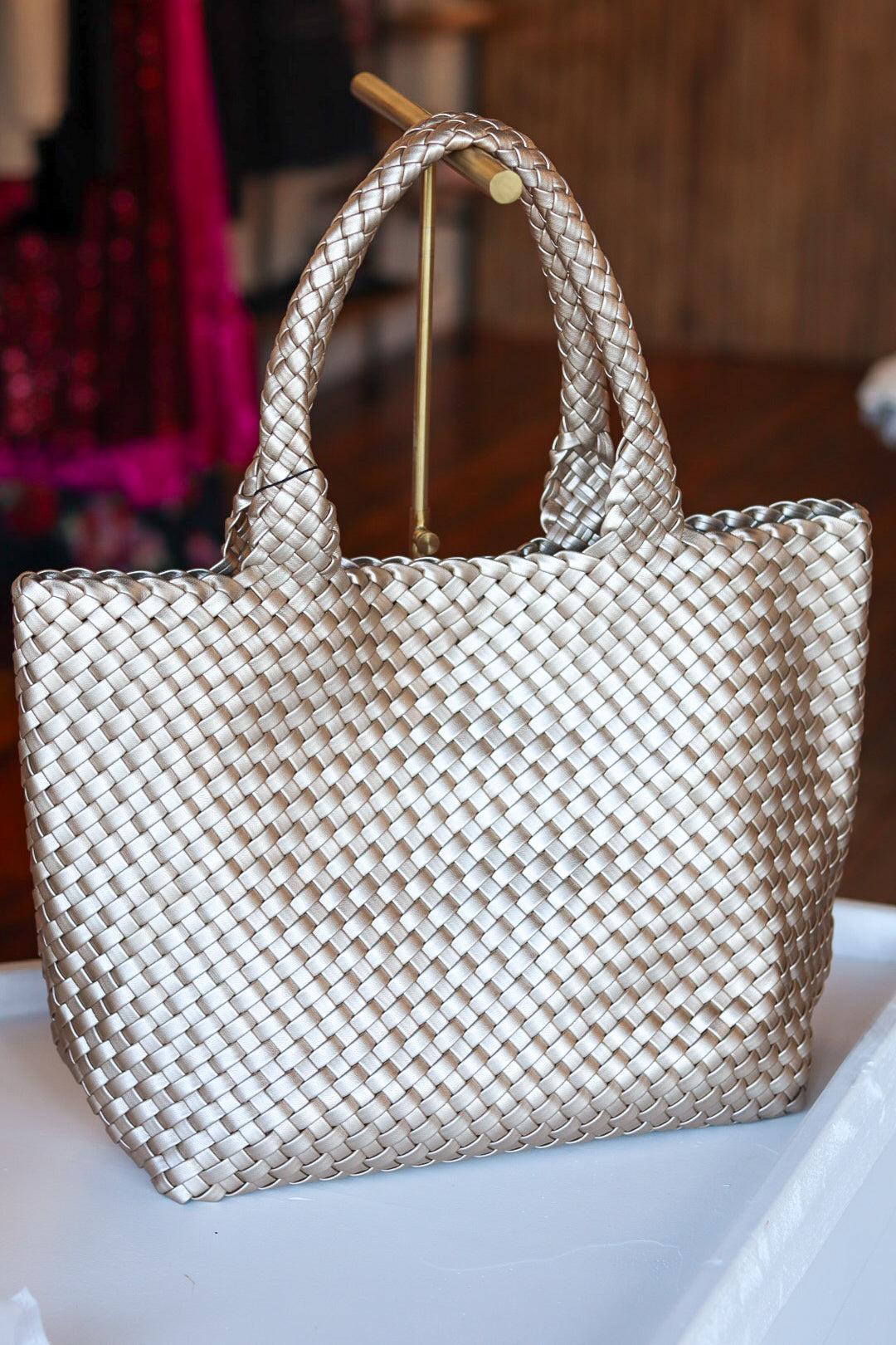 BC Woven Tote - Champagne