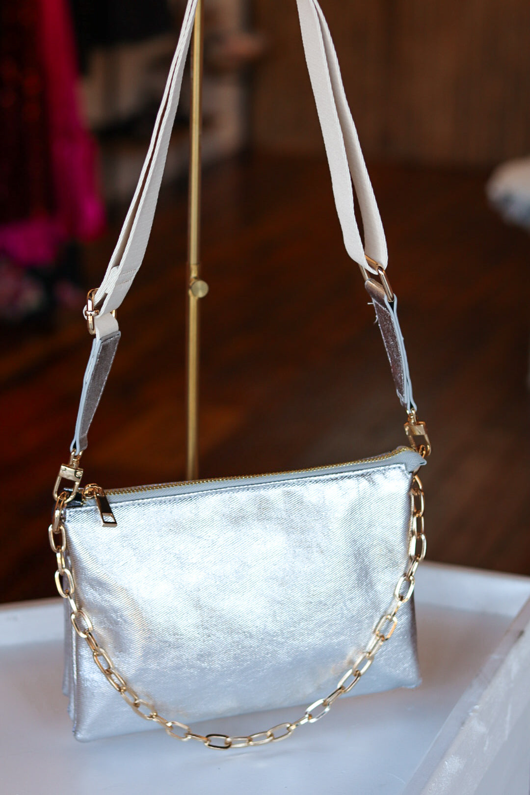 BC Metallic Crossbody Bag