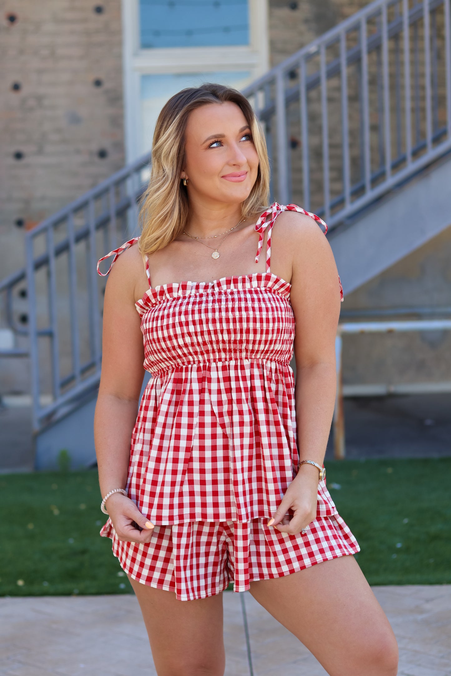 Lanie Gingham Set