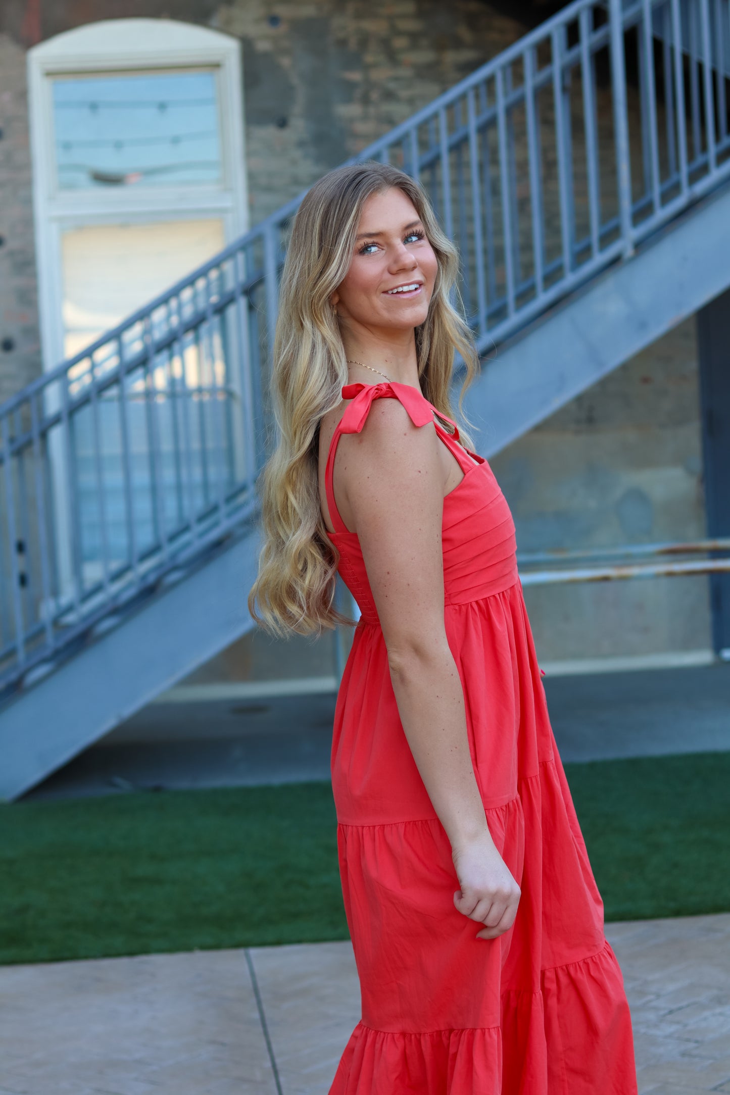 Poppy Pleated Midi Dress