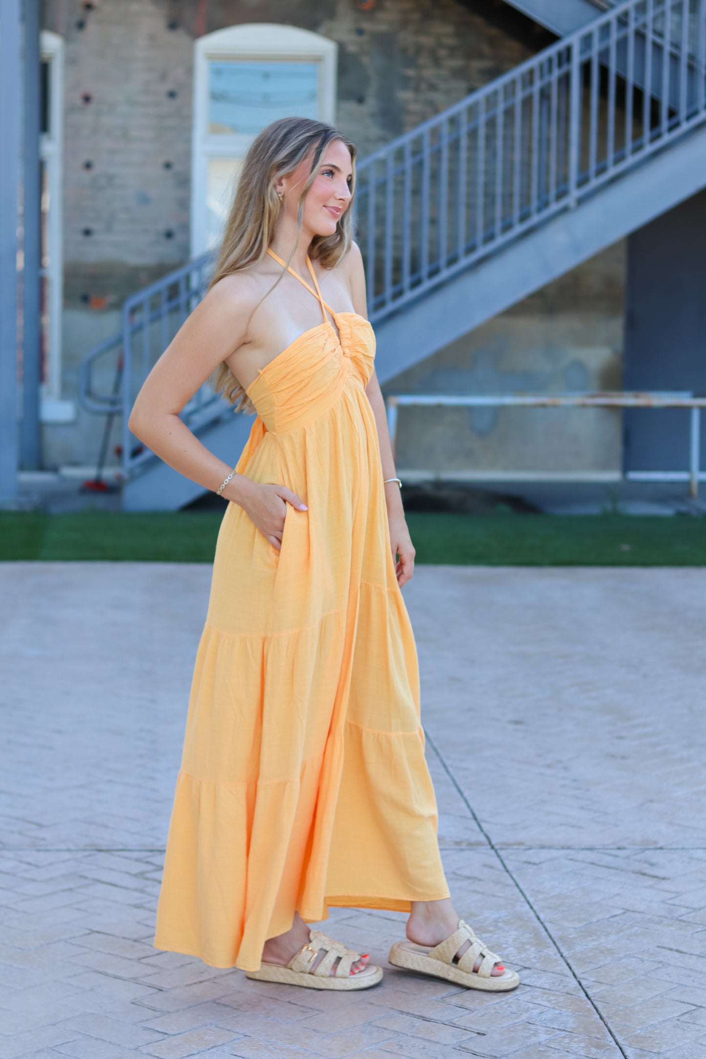 Bombshell Flowy Dress
