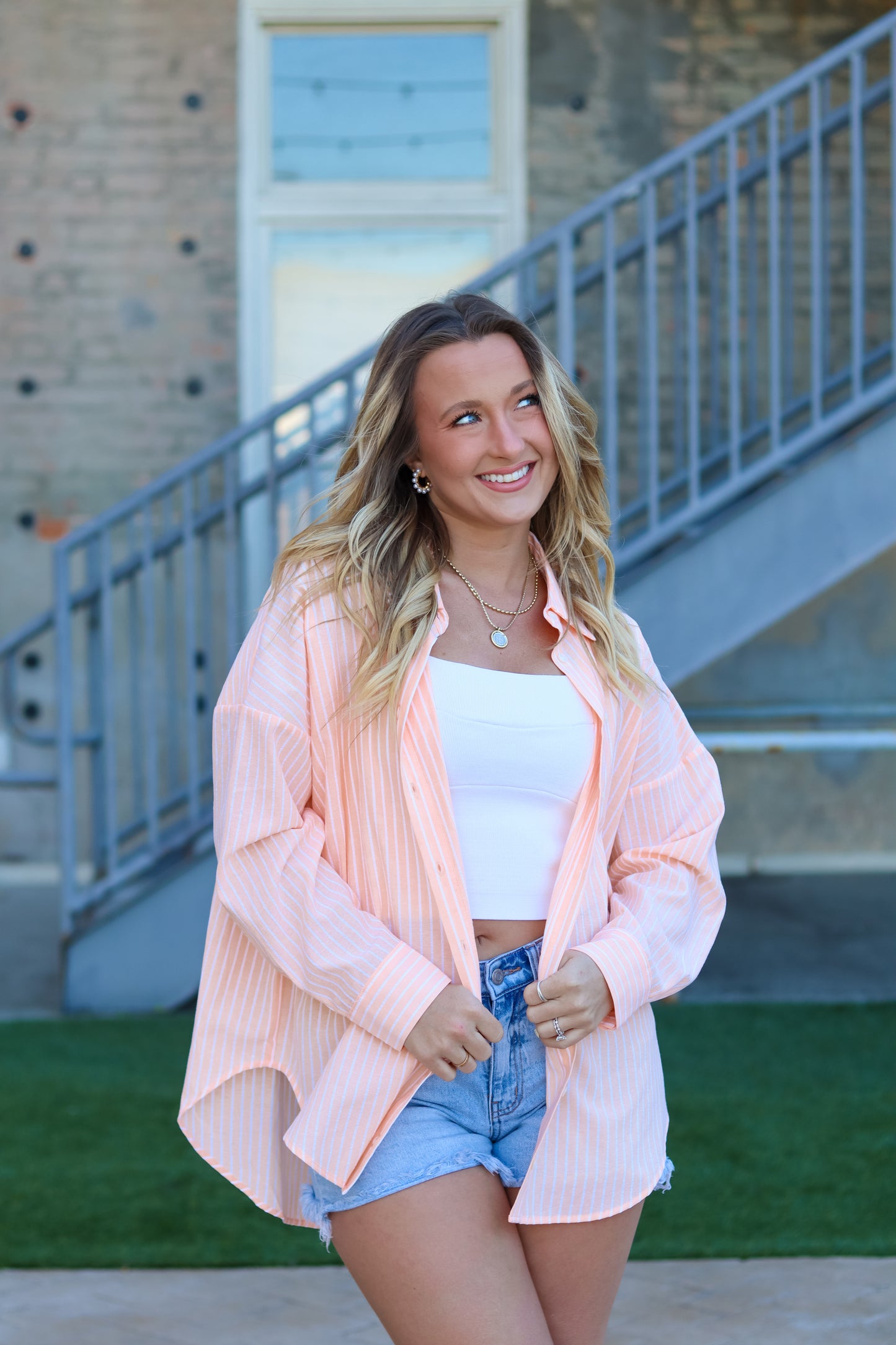 Sunset Sails Button Up