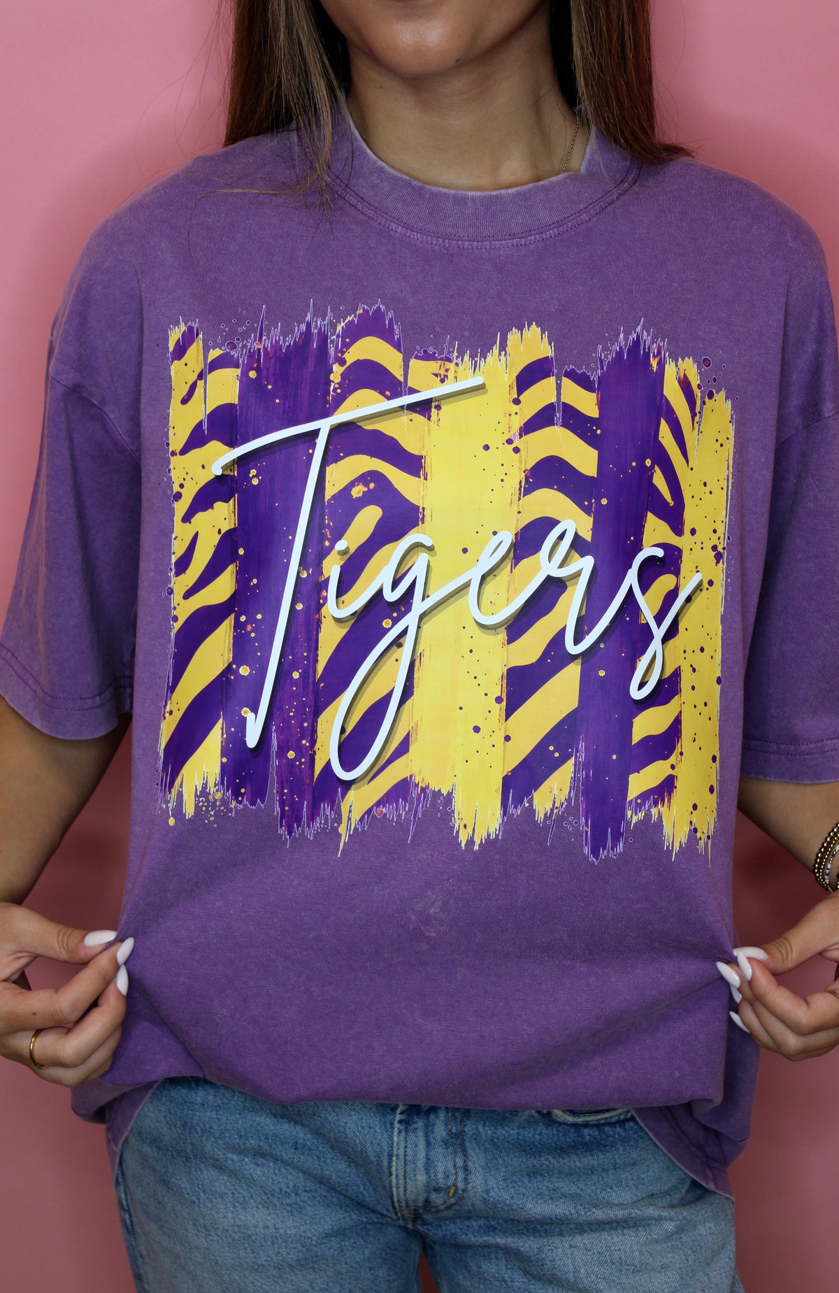 Friday Night Lights Vintage Washed Purple Tee