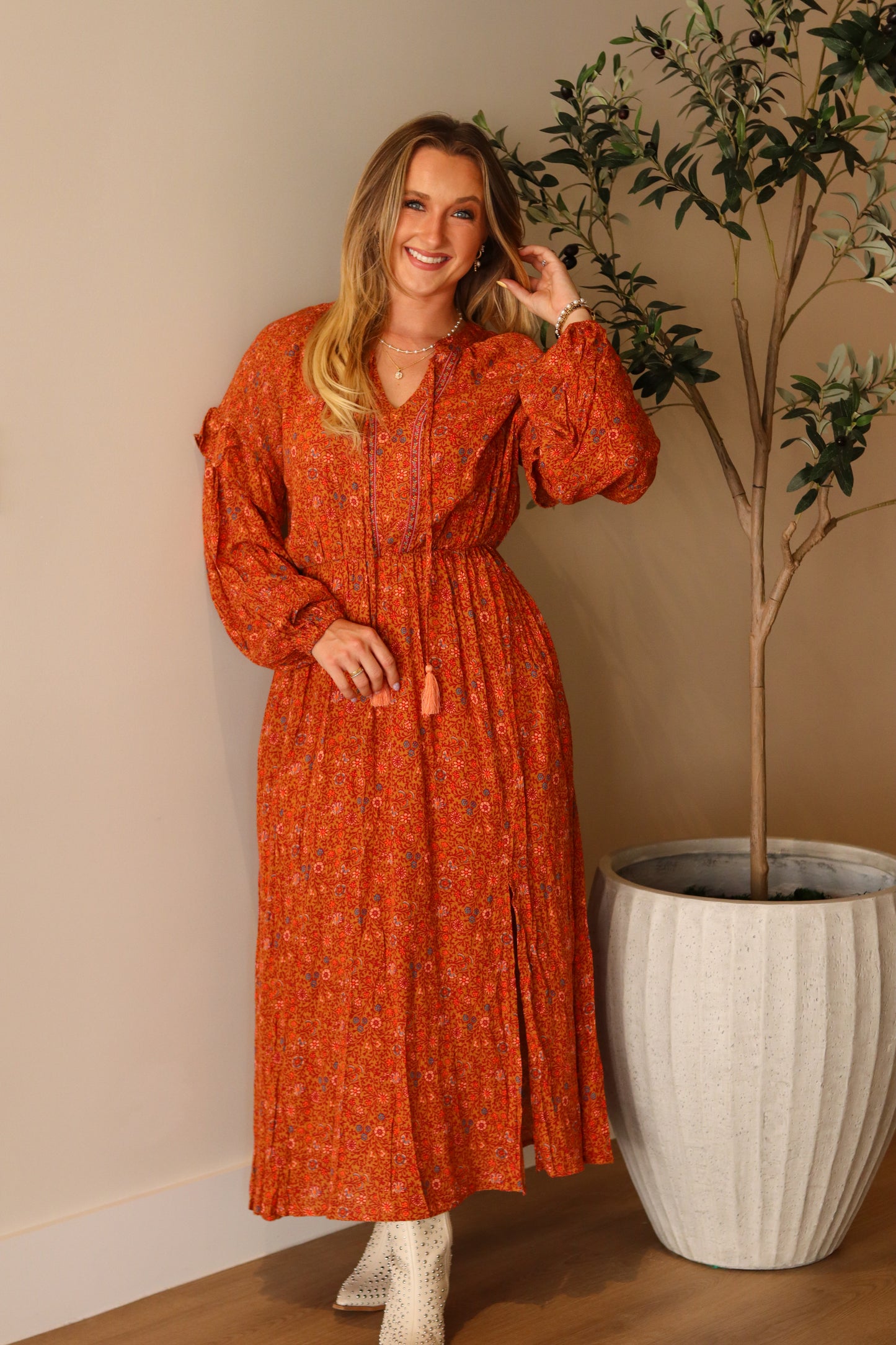 Woodstock Gauze Midi Dress