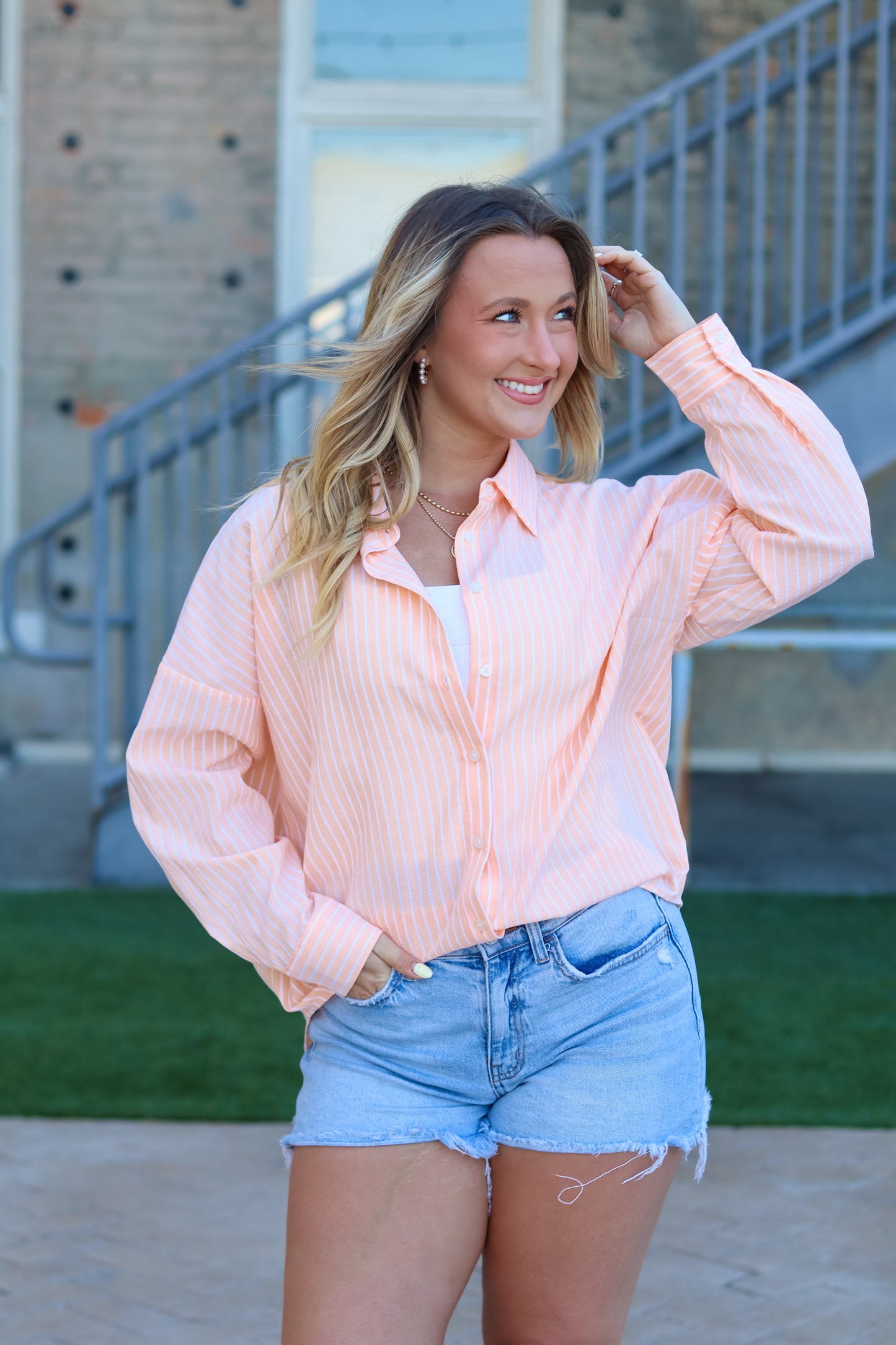 Sunset Sails Button Up