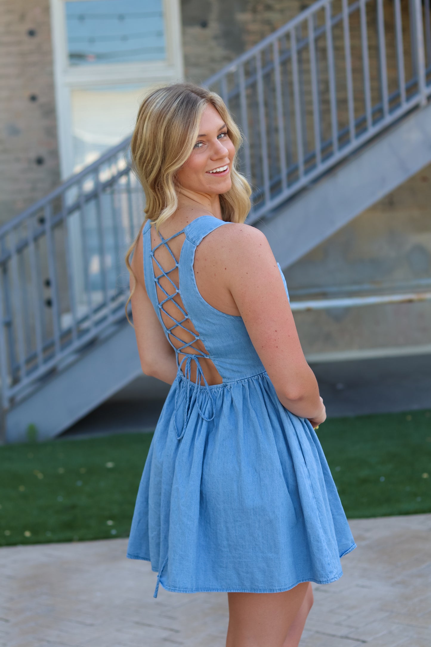 Becca Denim Mini Dress