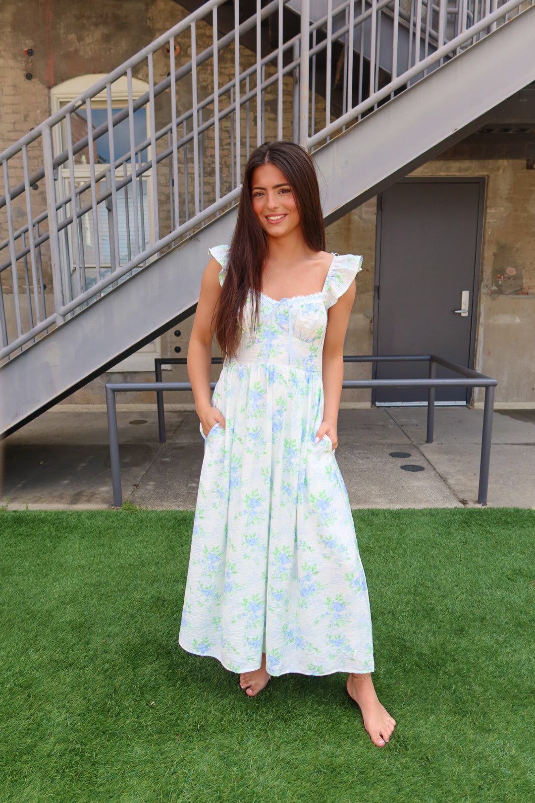 Lottie Midi Floral Dress