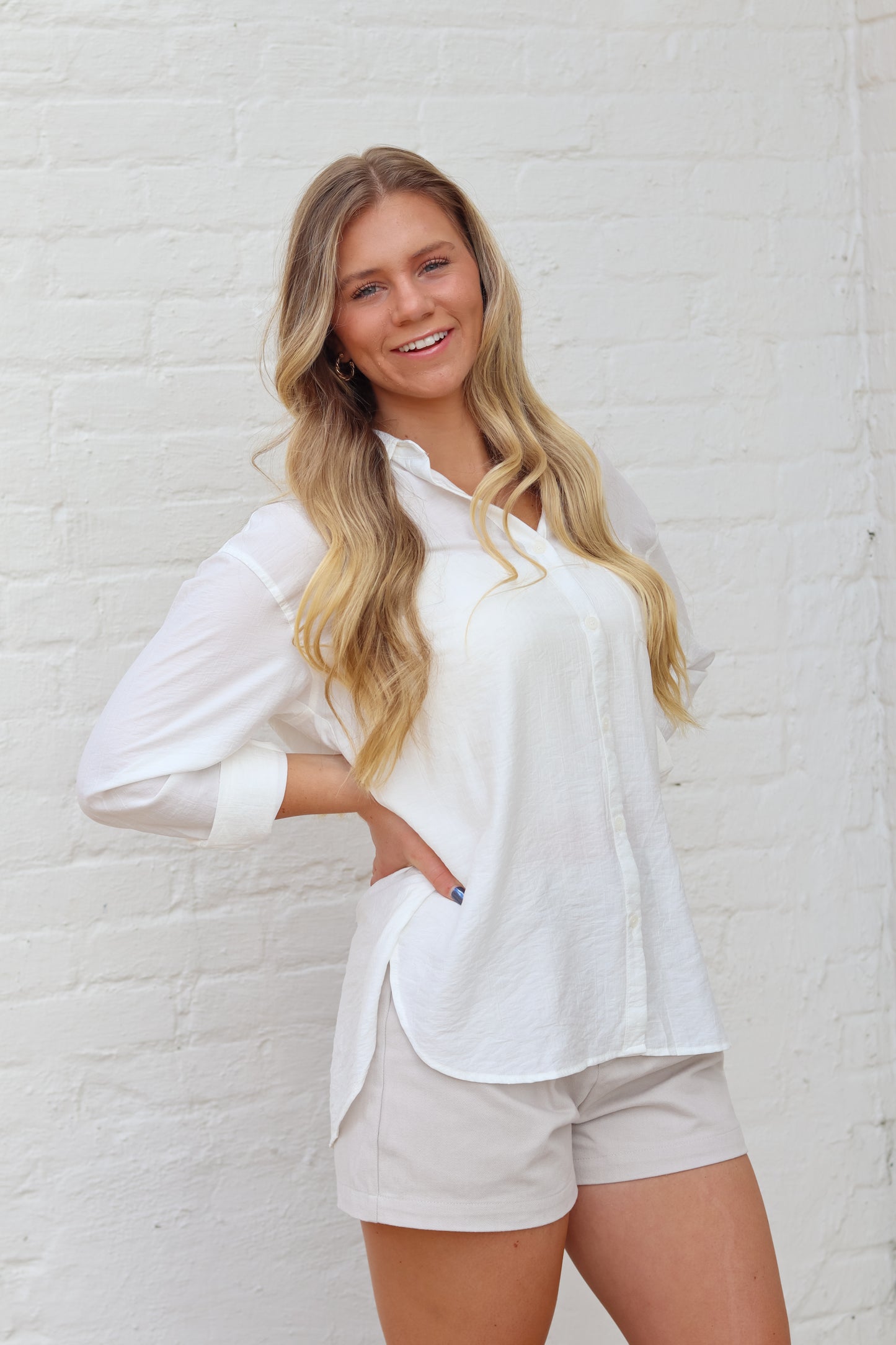 Nantucket Button Up - Off White