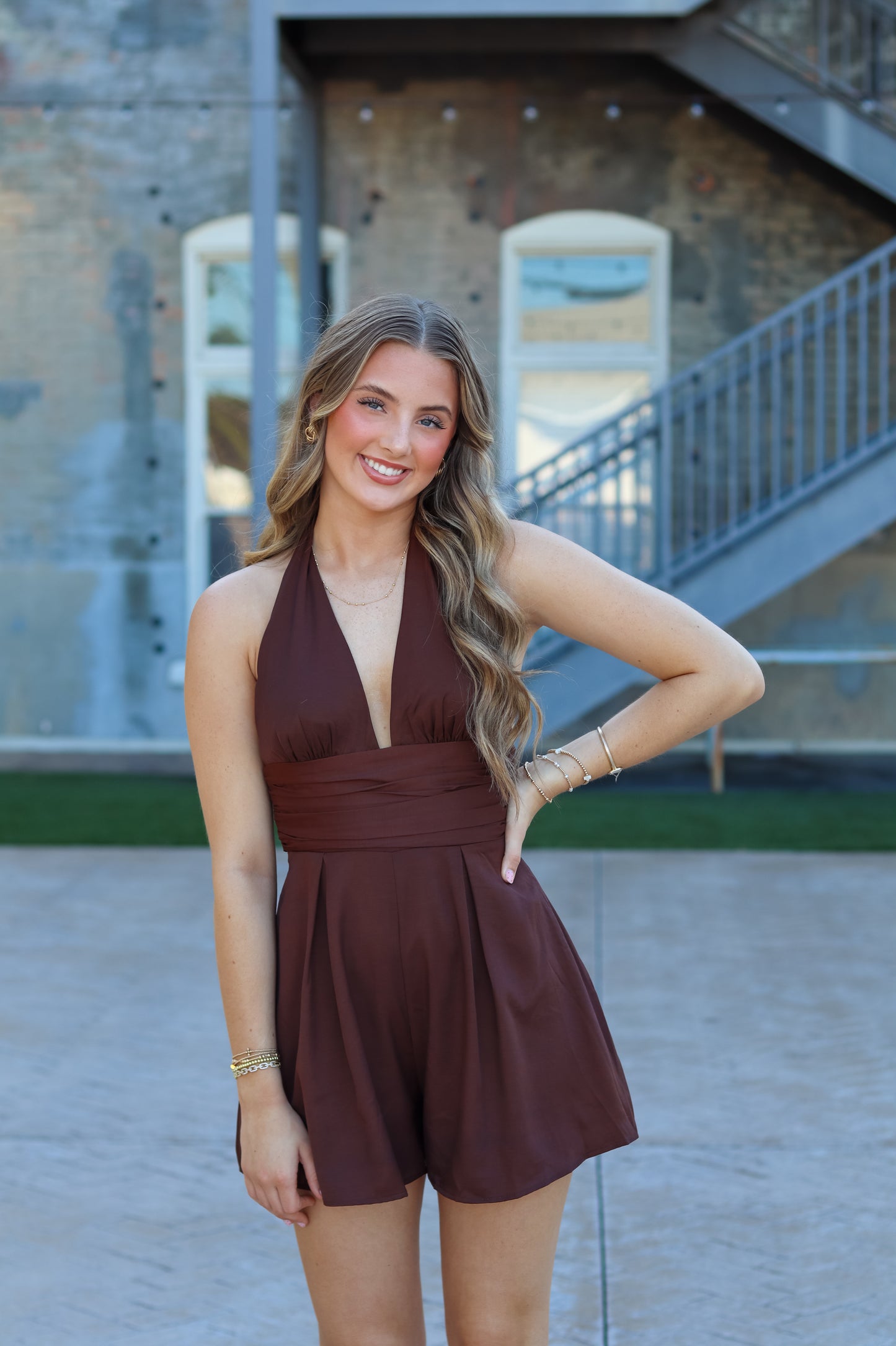 Alaya Romper - Chocolate