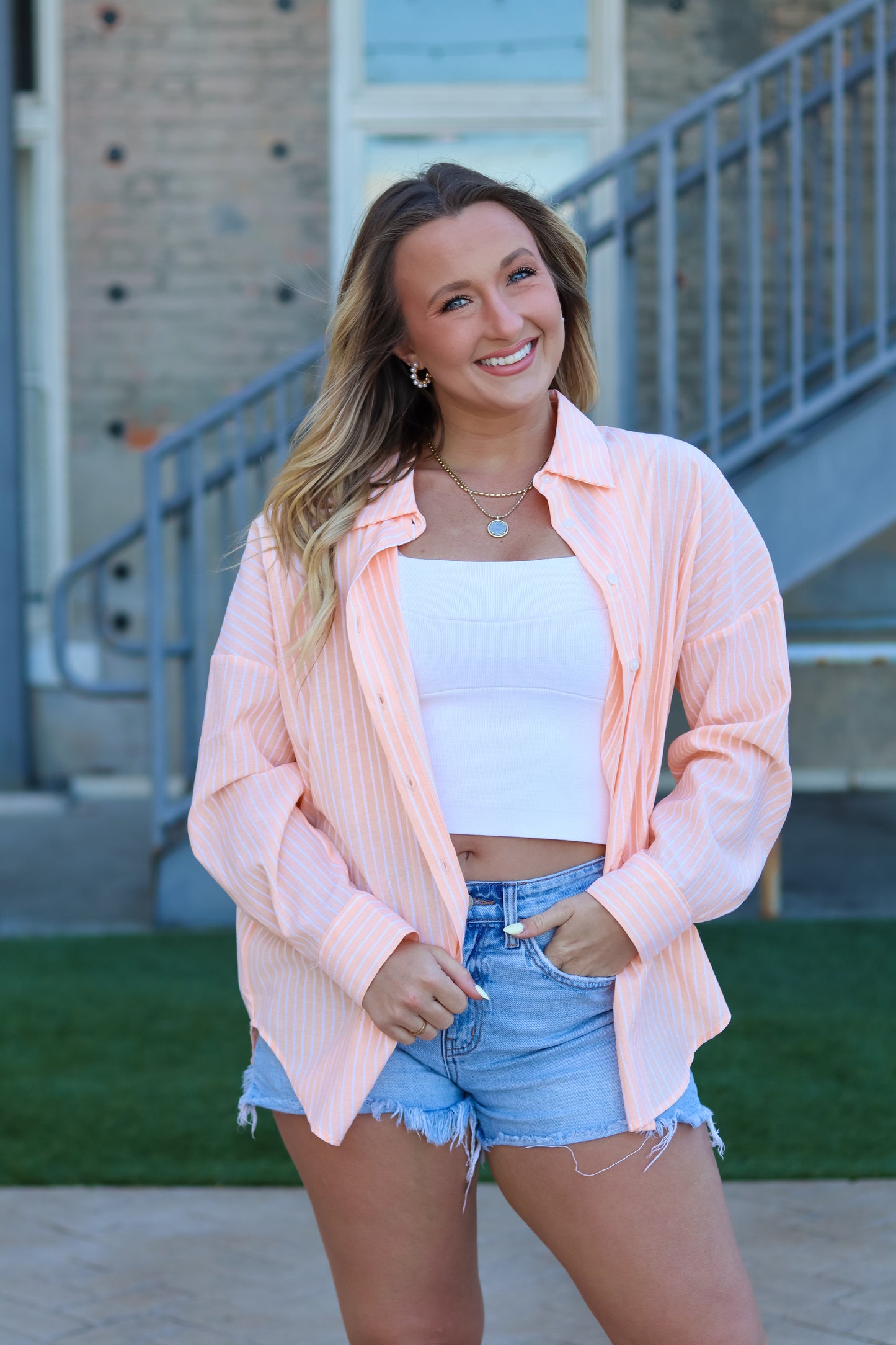 Sunset Sails Button Up