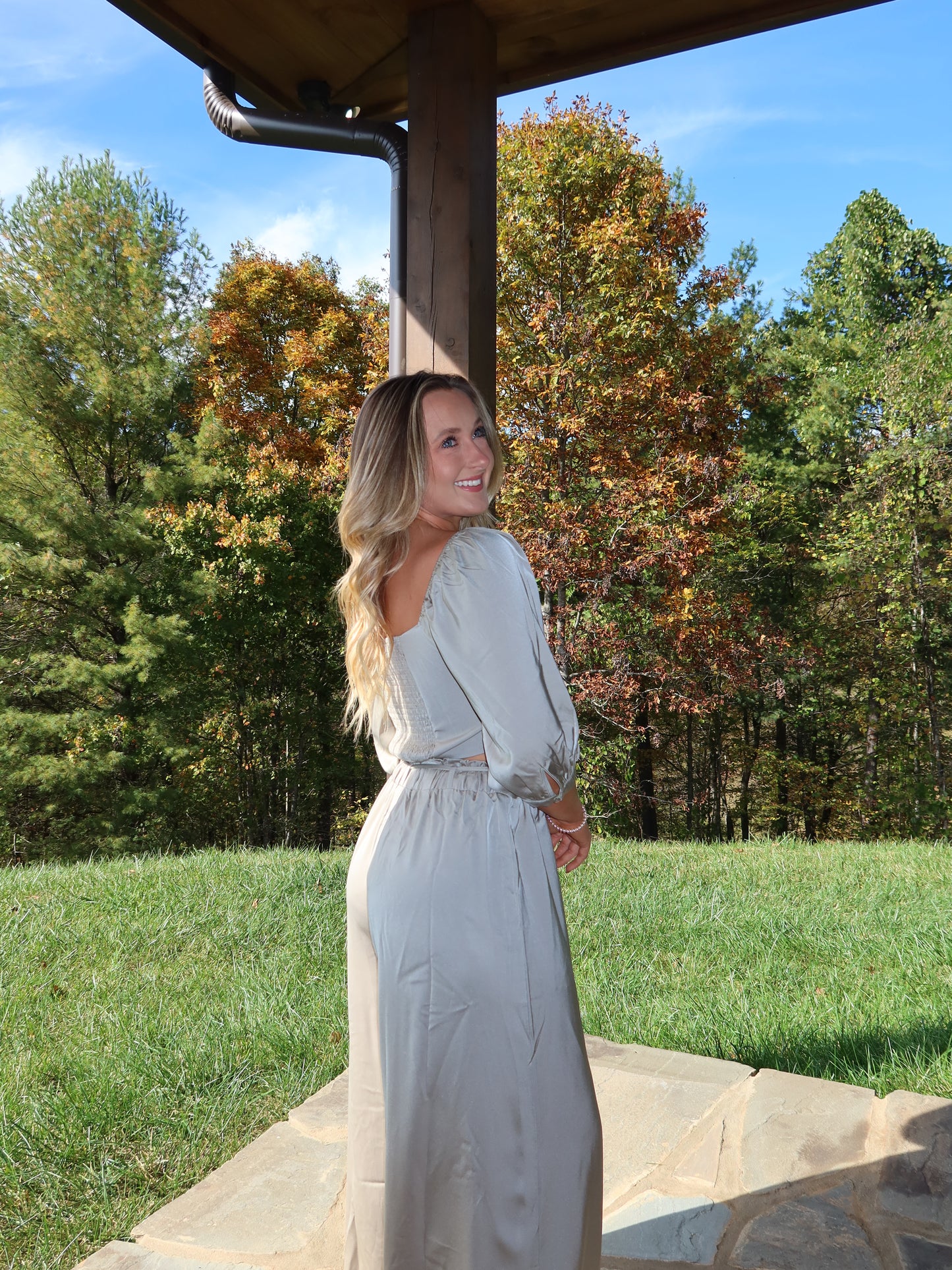 Mavis Tie Front Top