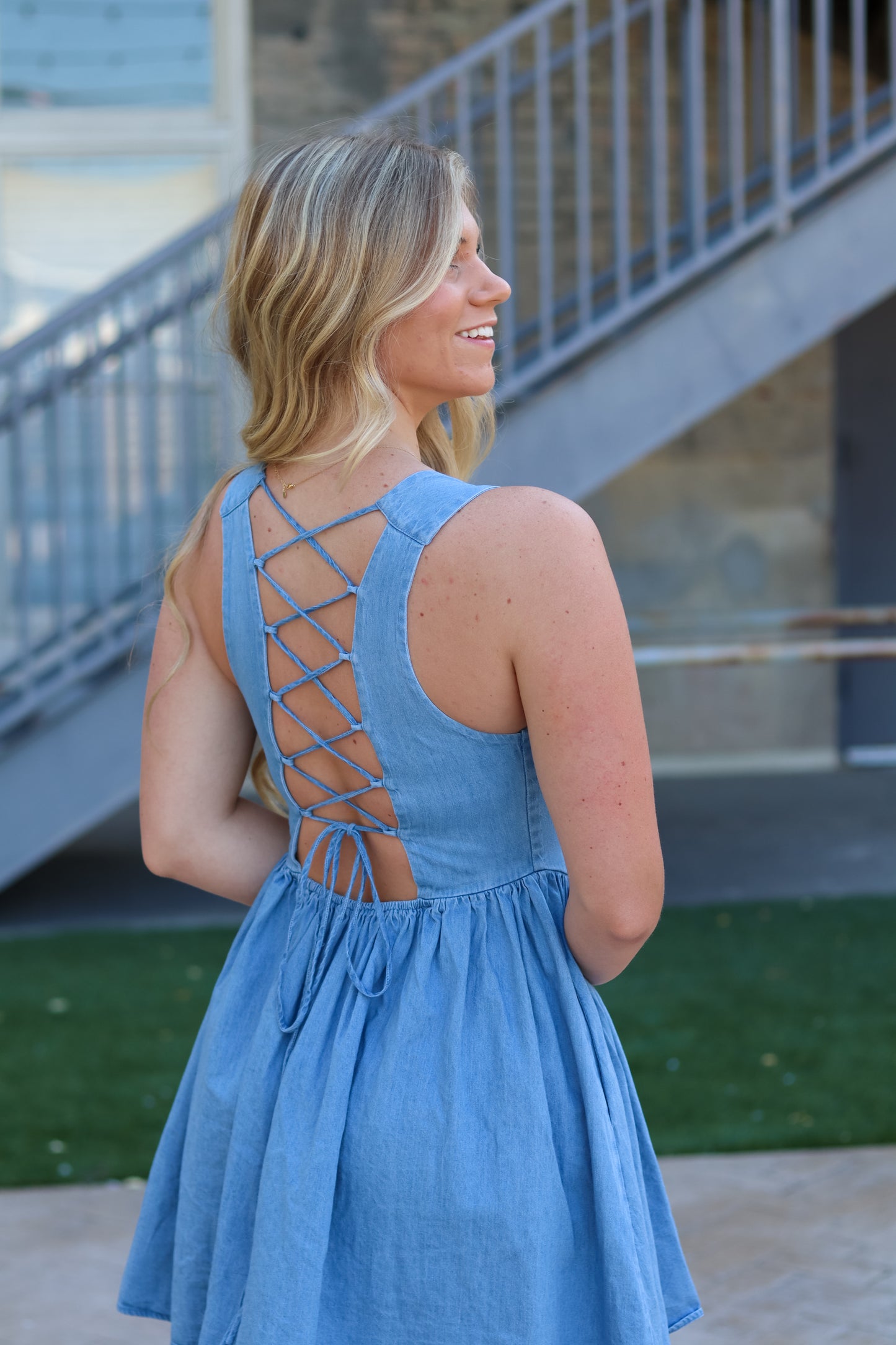 Becca Denim Mini Dress