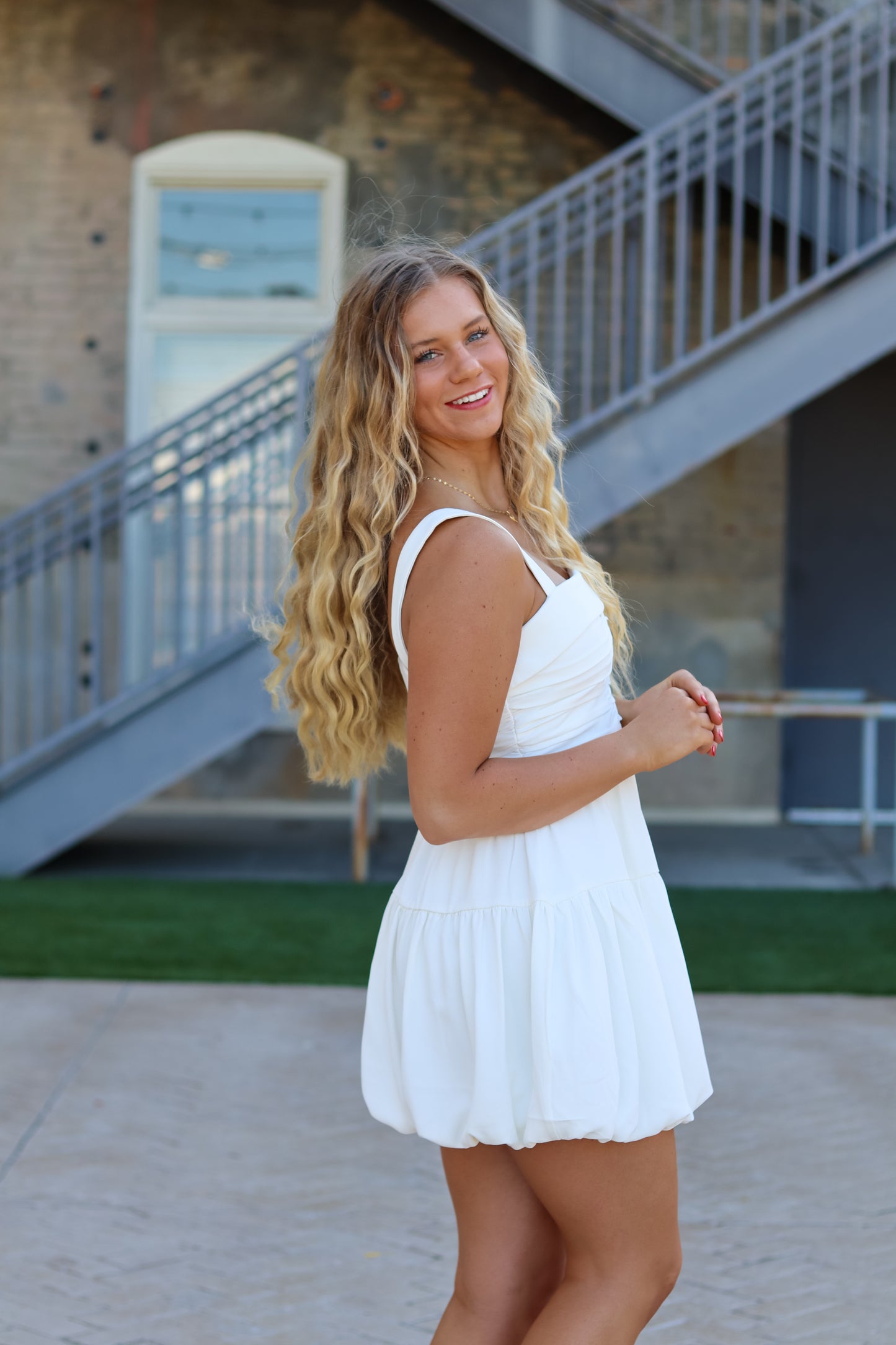 Sabrina Bubble Mini Dress