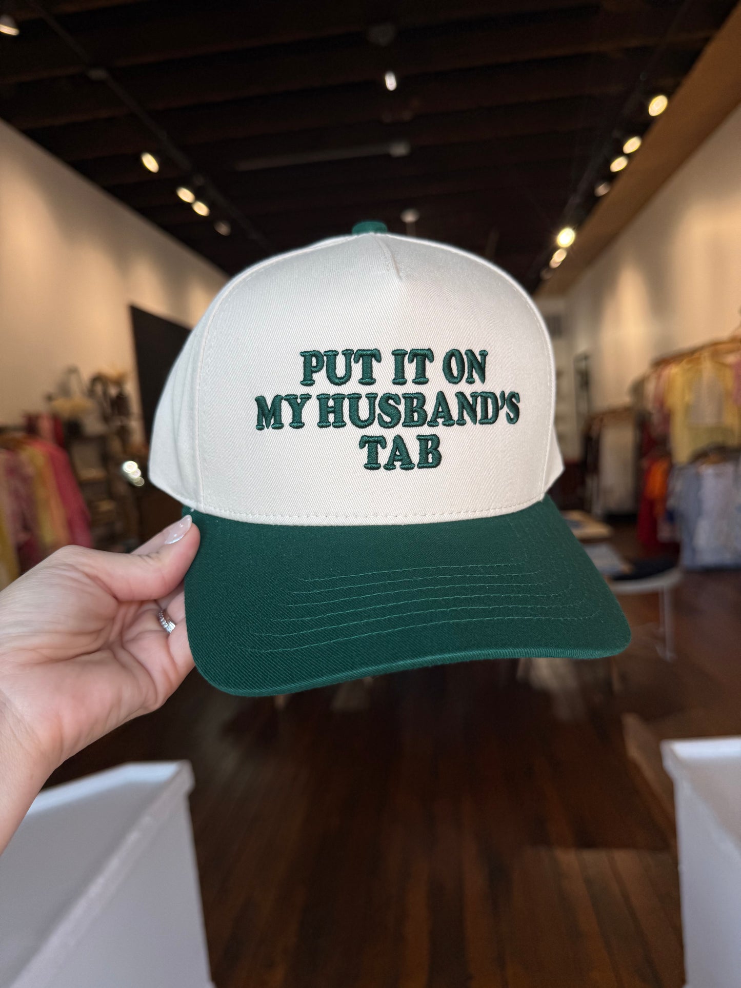 Husband’s Tab Trucker Hat