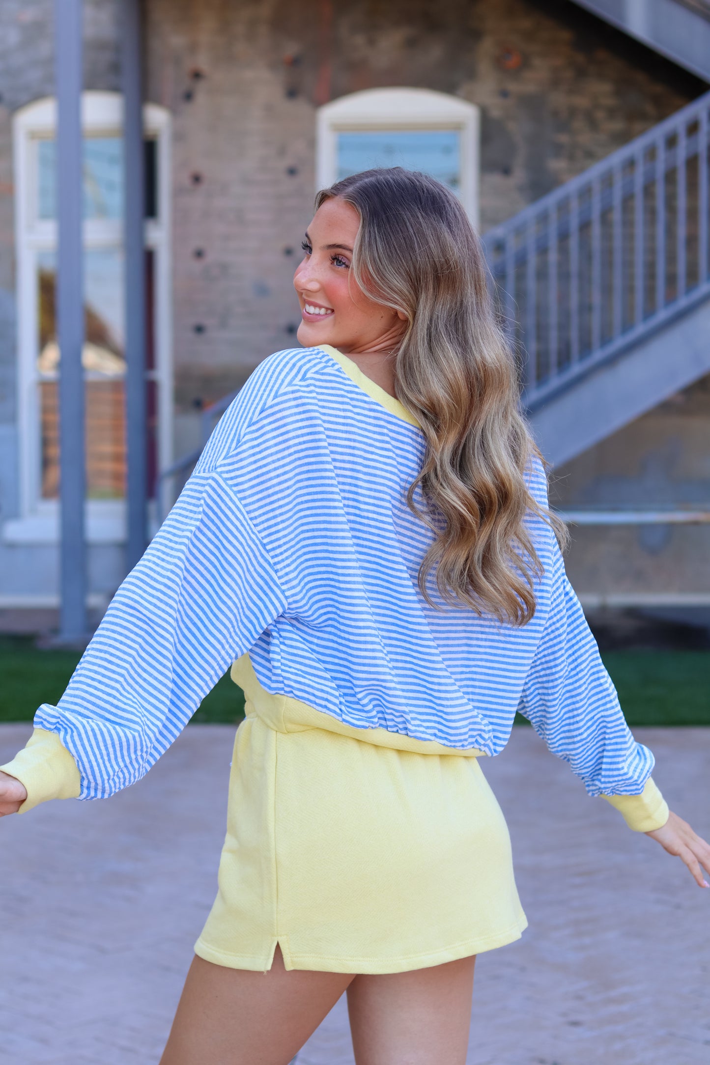 Connie Striped Skort Set