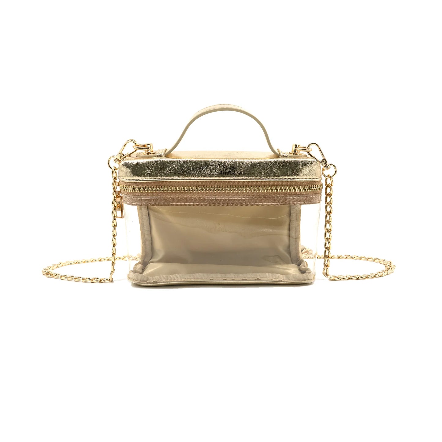 BC Clear Vanity Stadium Bag - Gold