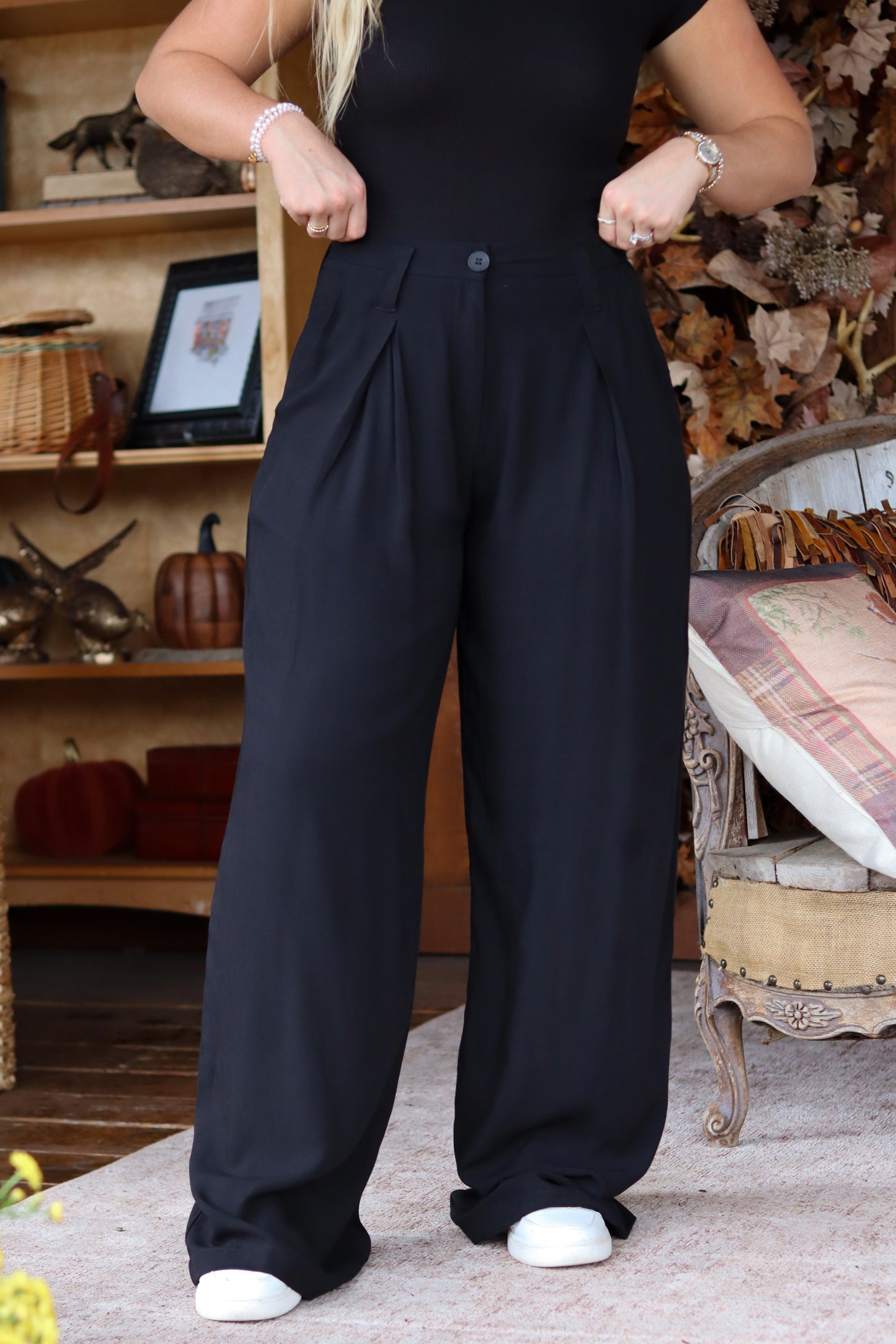 Quinn Pleated Trousers