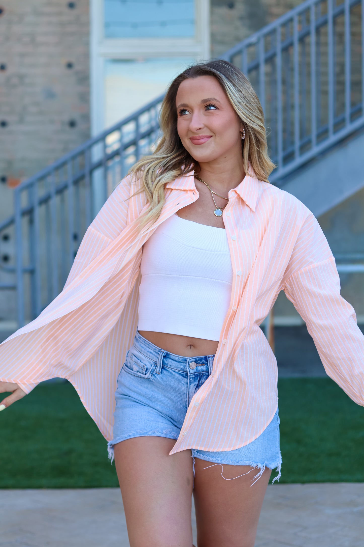 Sunset Sails Button Up