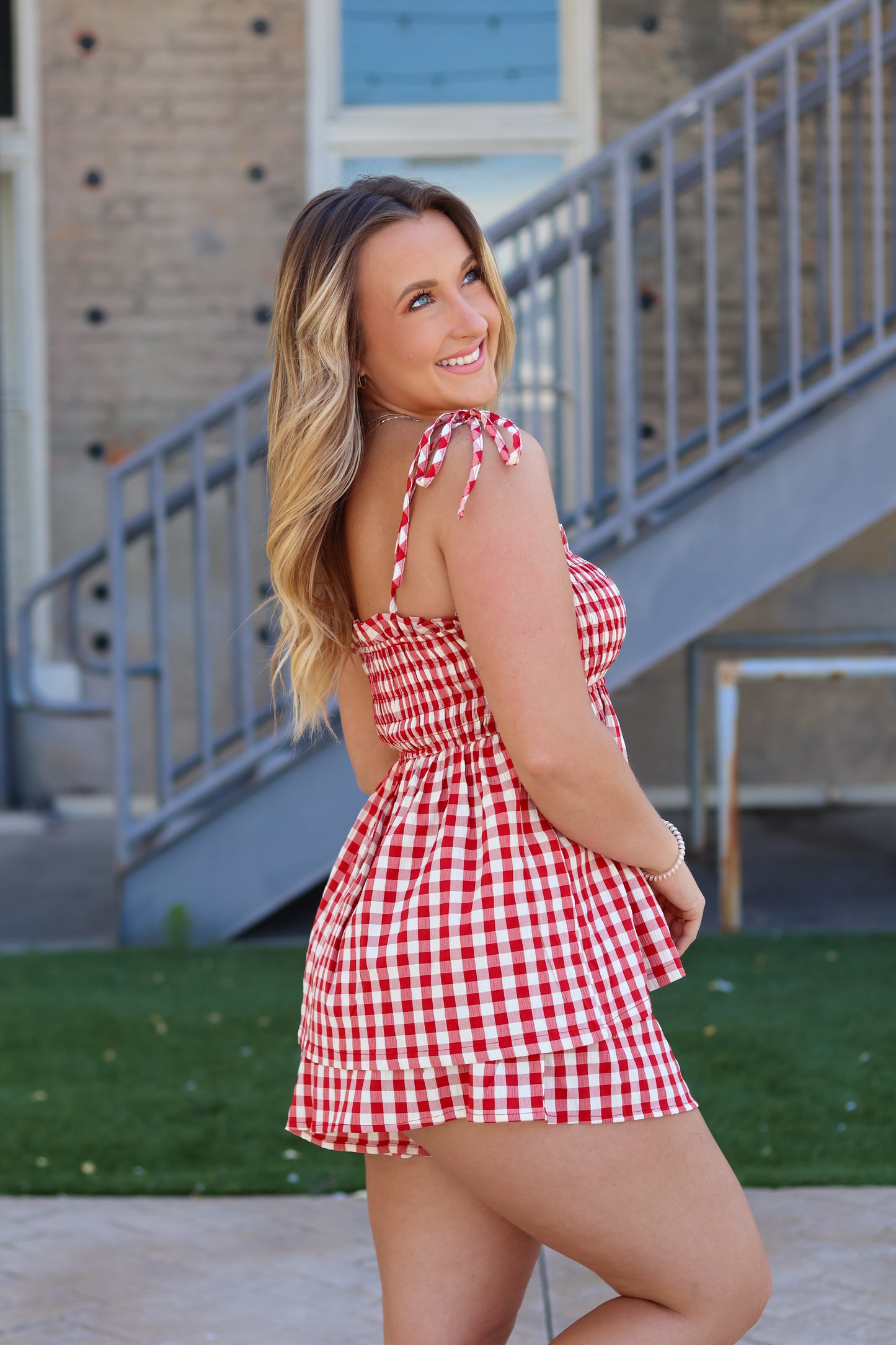 Lanie Gingham Set