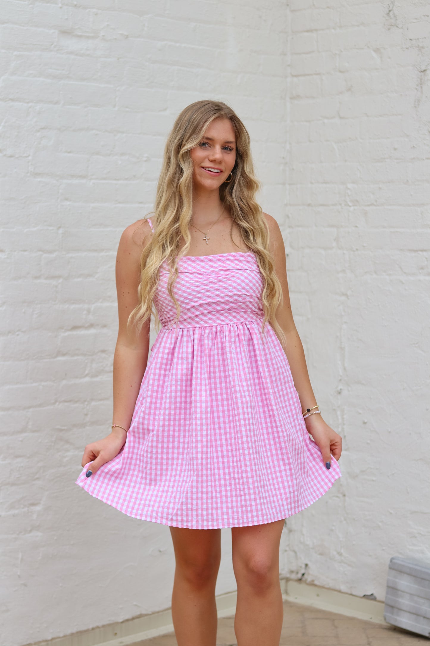 Gracie Gingham Mini Dress