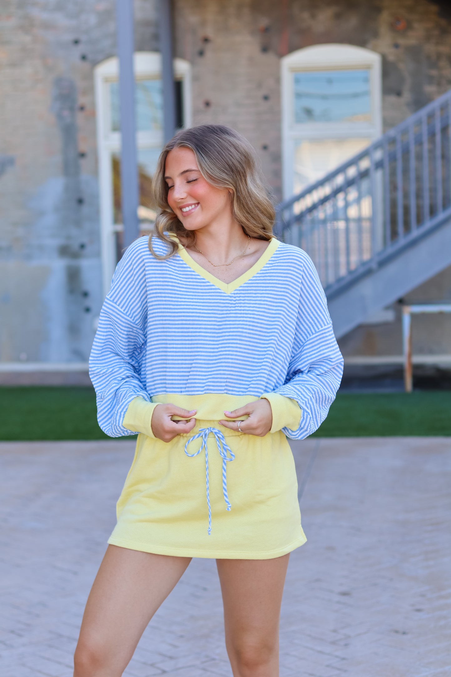 Connie Striped Skort Set
